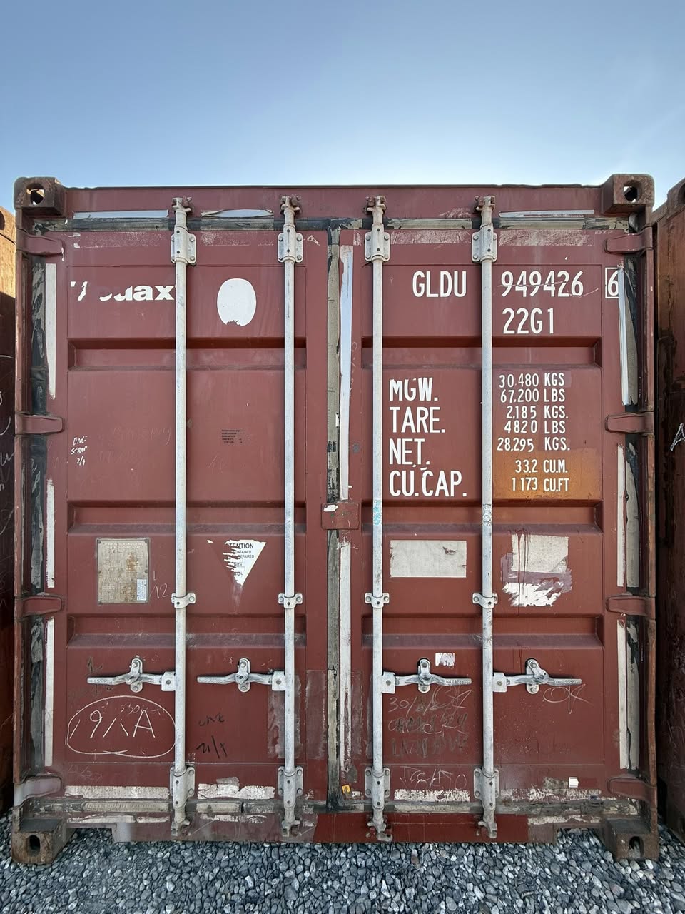 Sødygtig 20 fods container