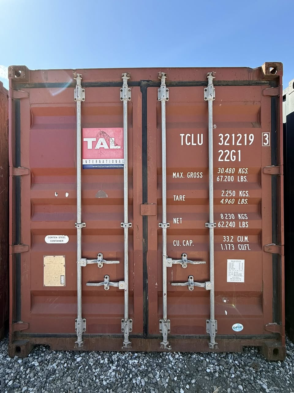 Isolerede 20 fods container