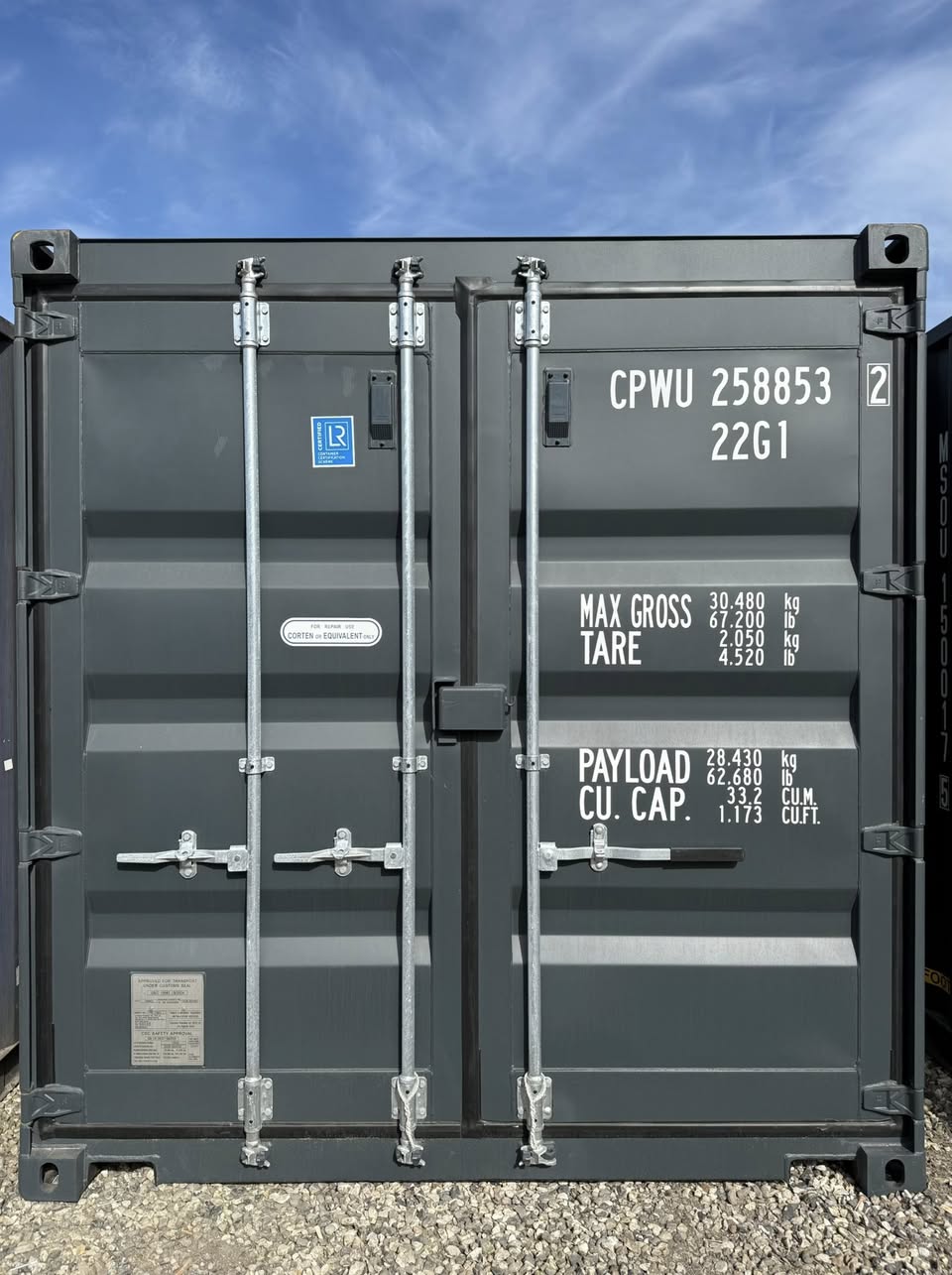 Isolerede 20 fods container