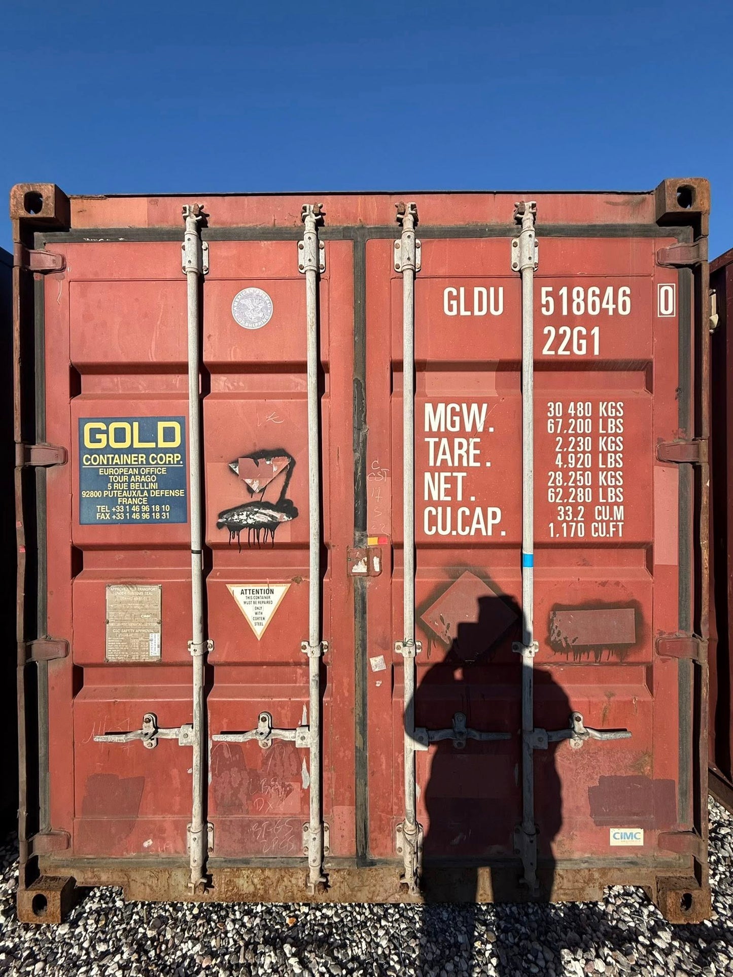 Sødygtig 20 fods container