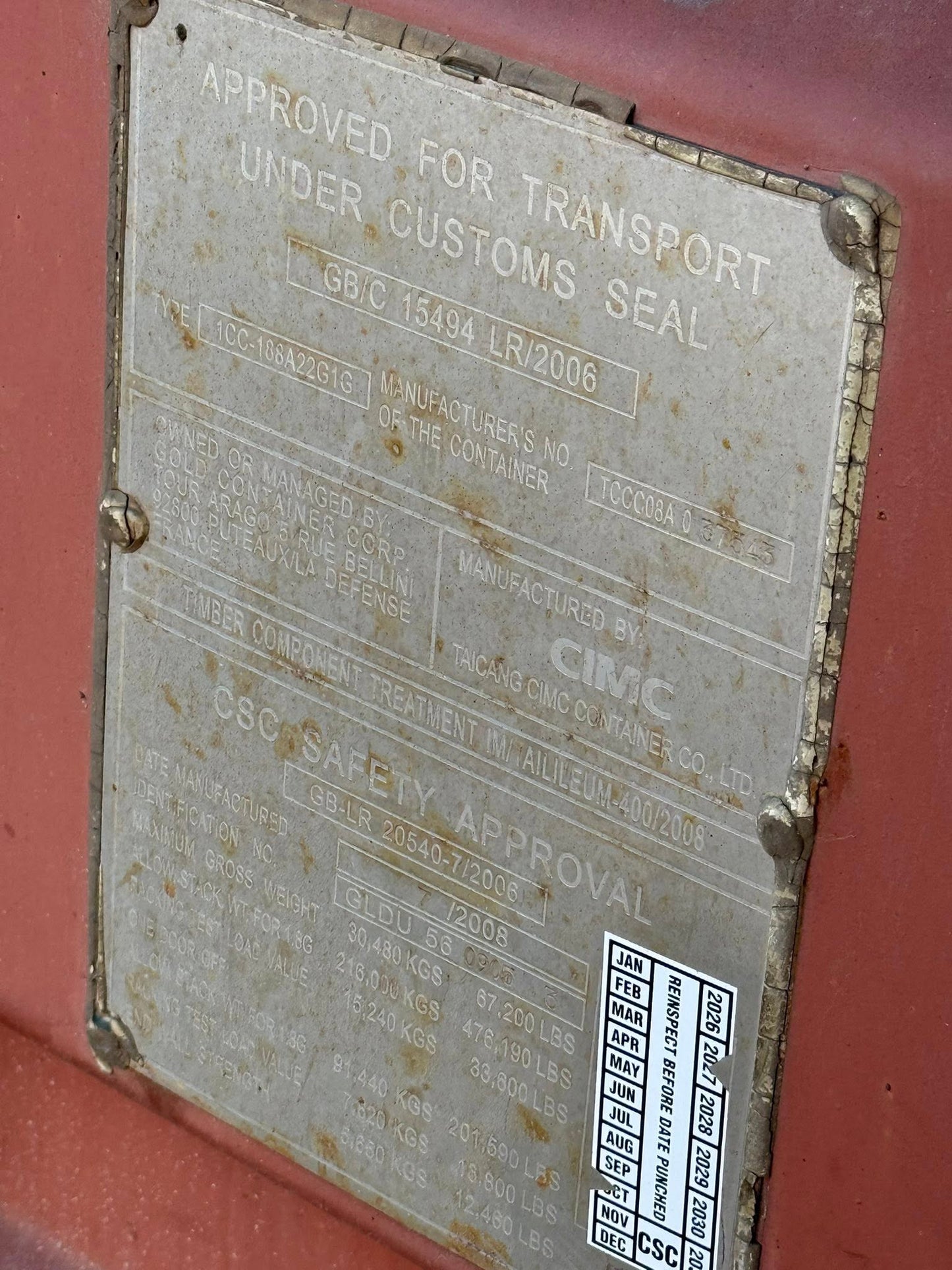 Sødygtig 20 fods container