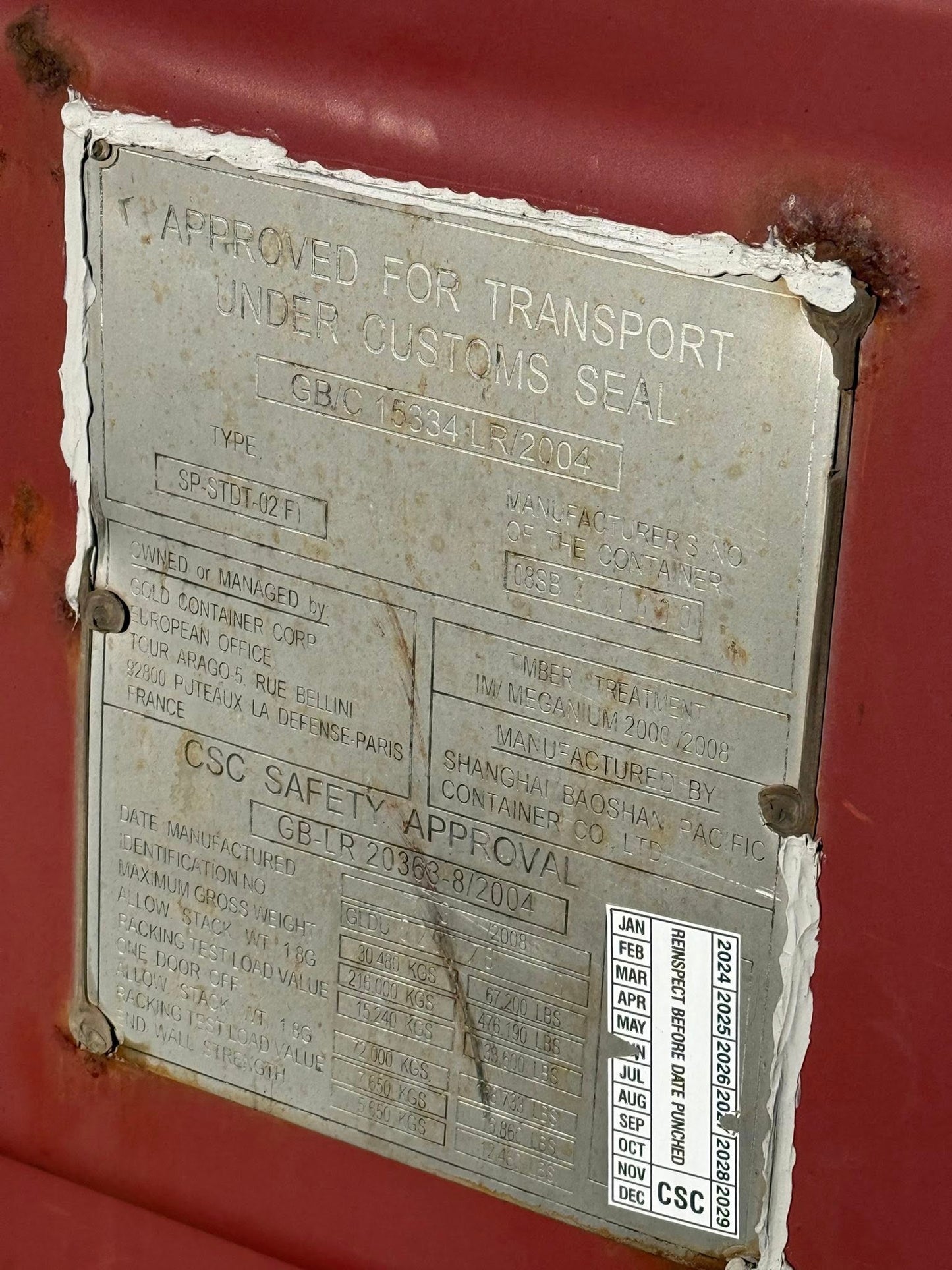 Sødygtig 20 fods container
