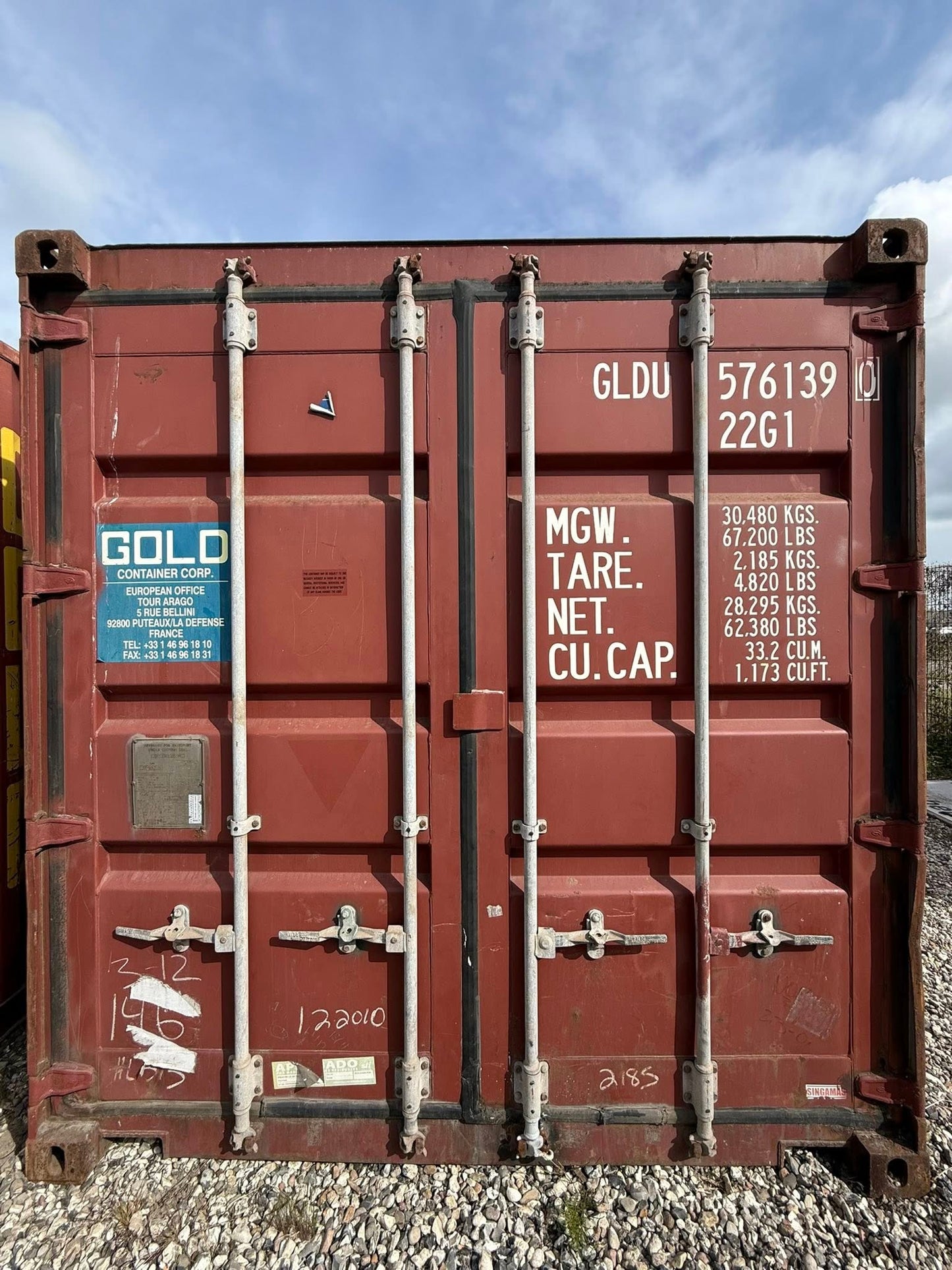 Sødygtig 20 fods container