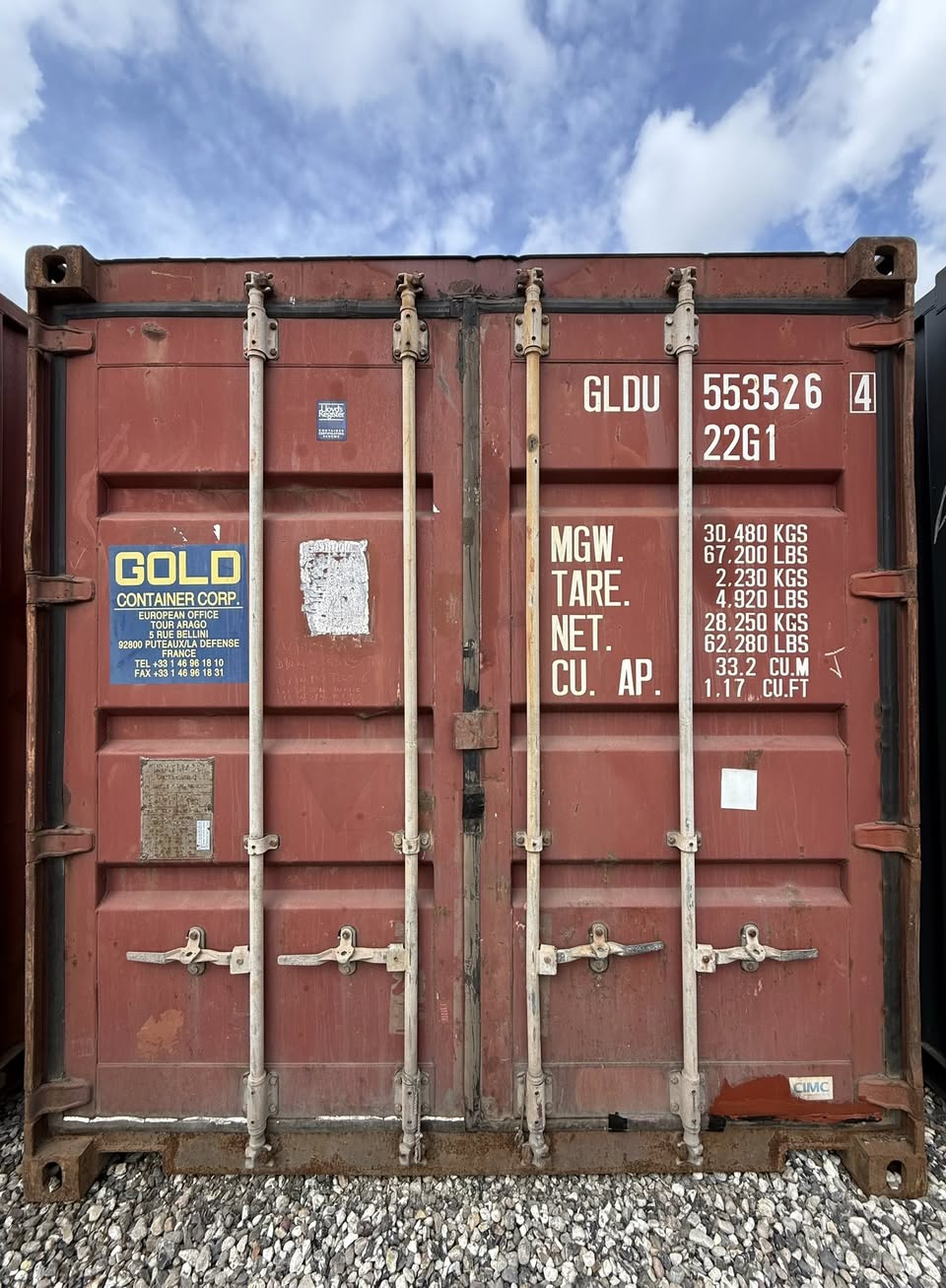 Sødygtig 20 fods container