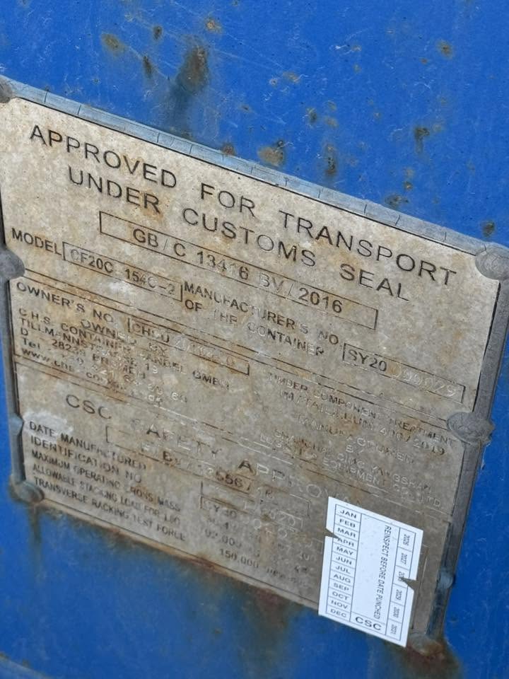 Sødygtig 20 fods container
