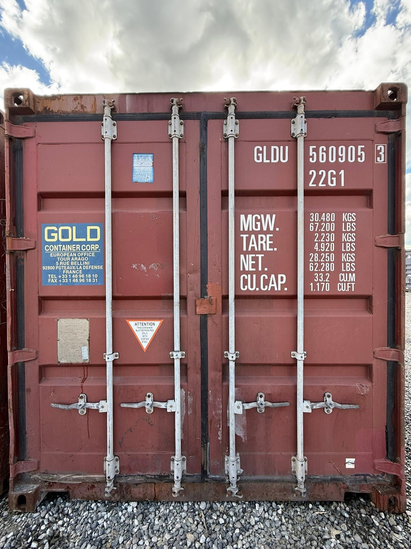 Isolerede 20 fods container
