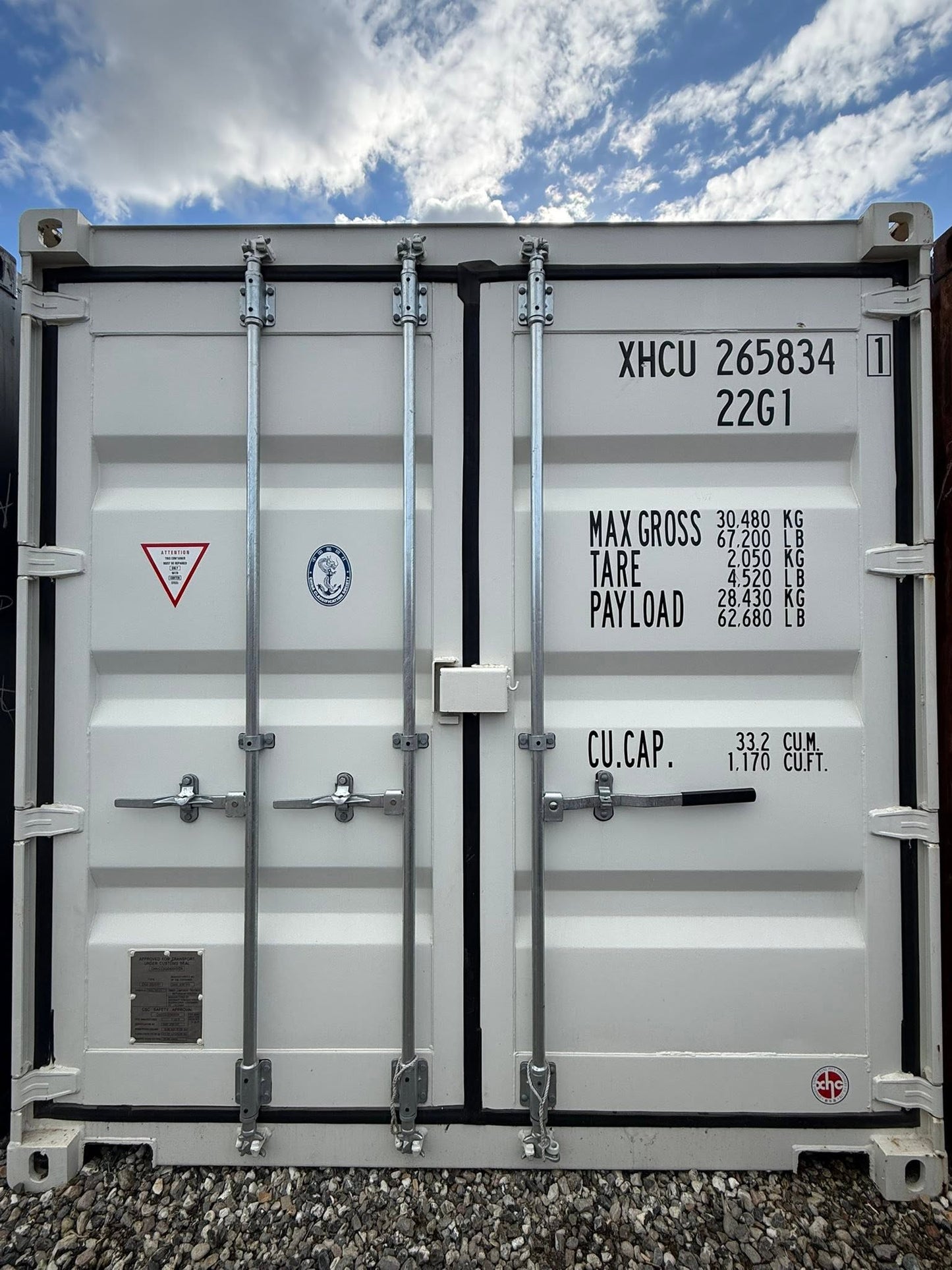 Isolerede 20 fods container