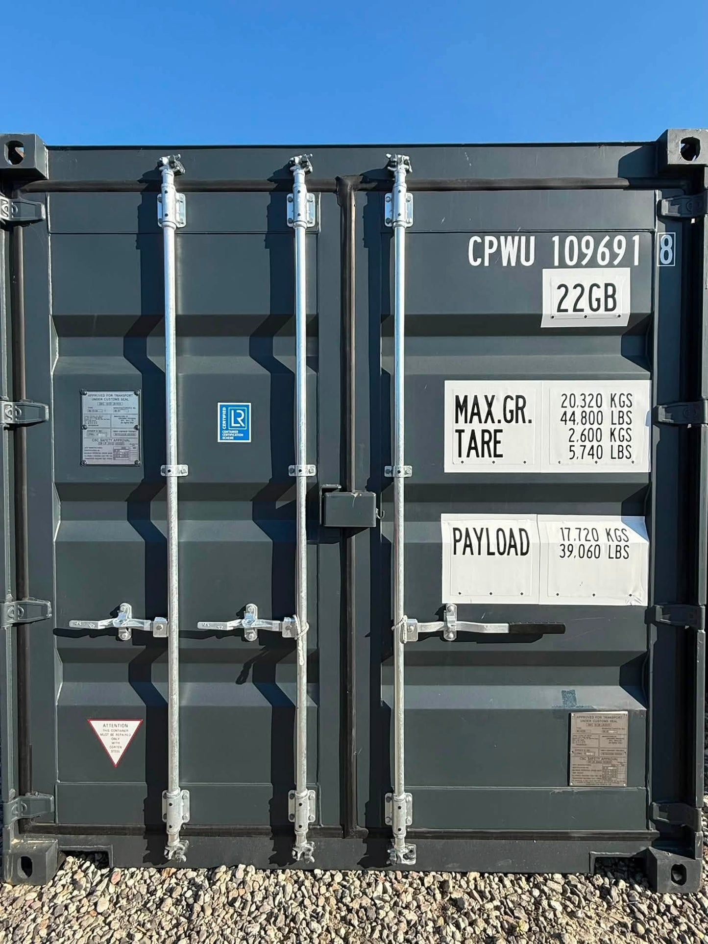 Isolerede 10 fods container