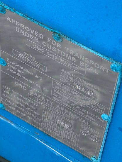 Brugt 20 fods container