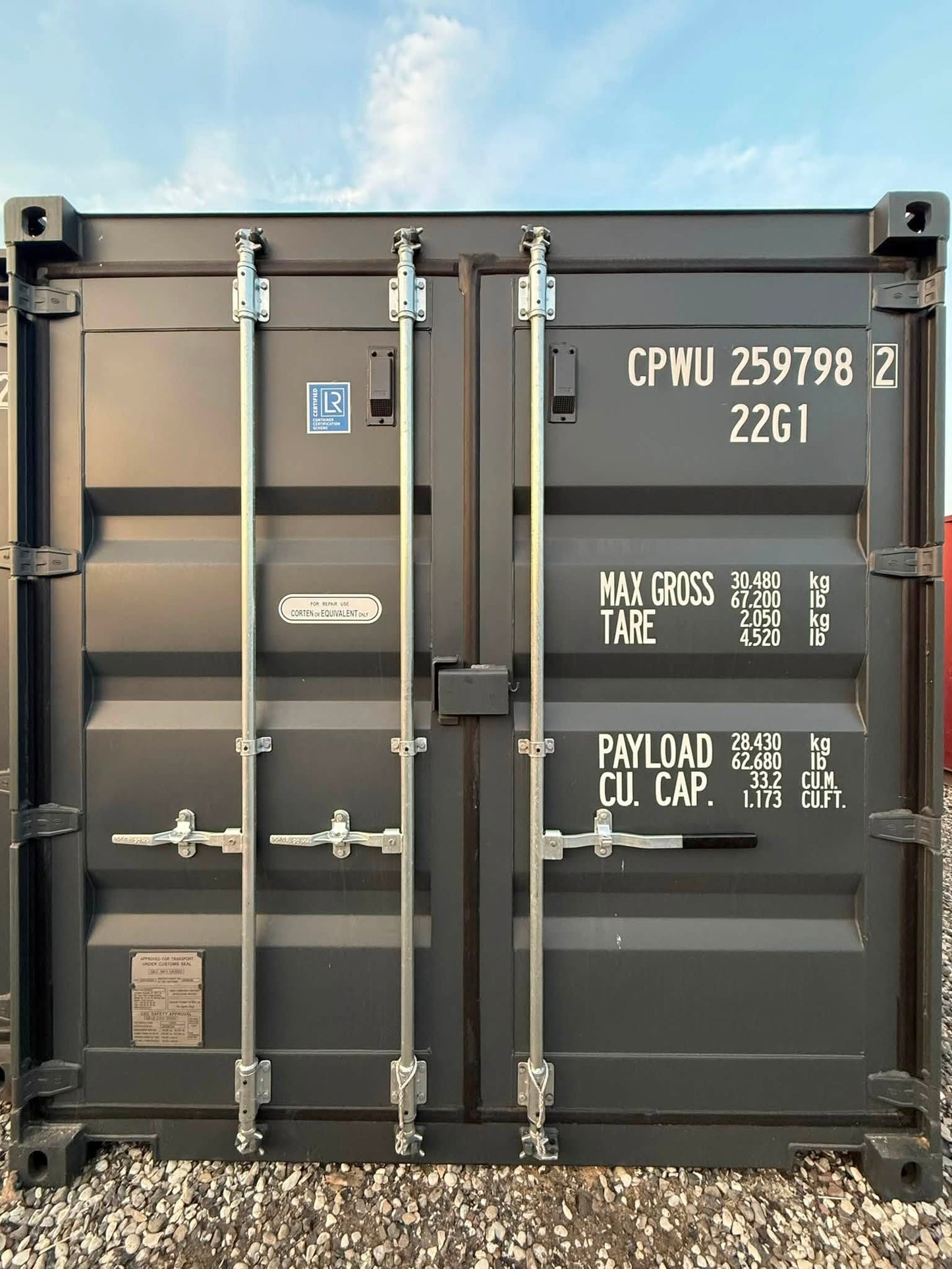Isolerede 20 fods container