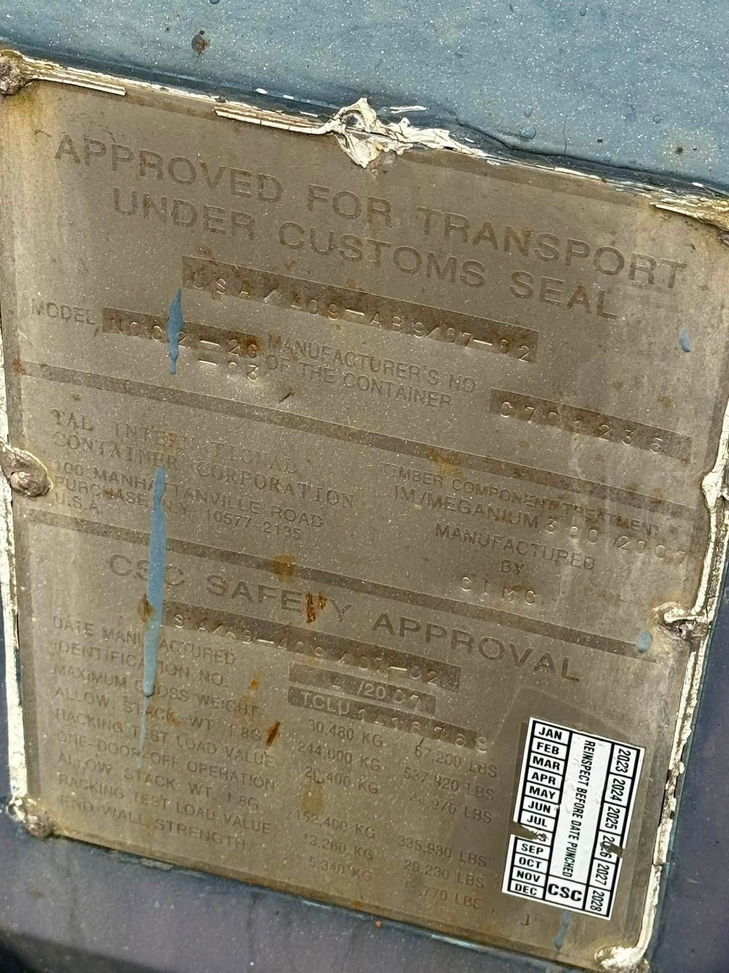 Brugt 20 fods container