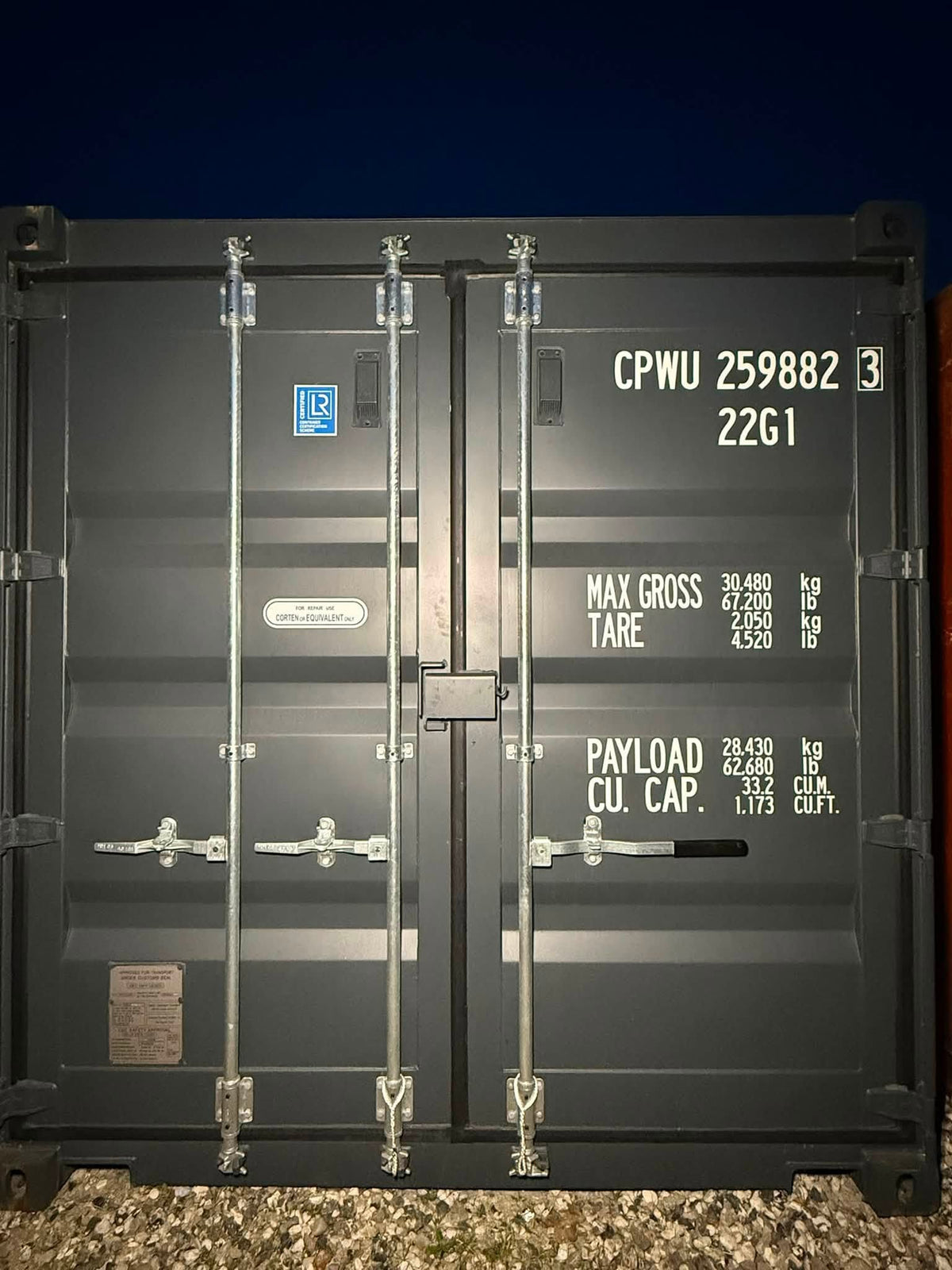 Isolerede 20 fods container