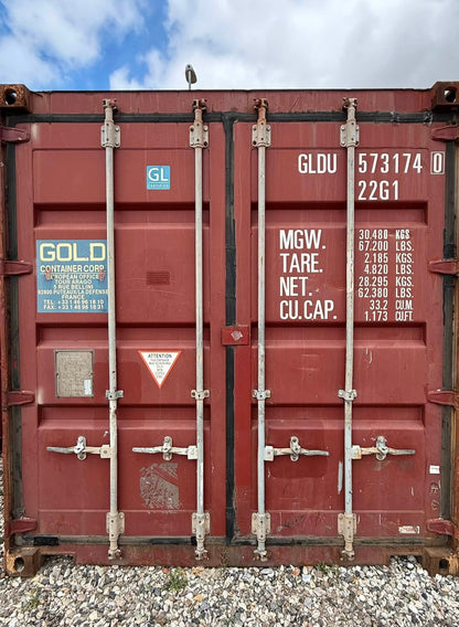 Isolerede 20 fods container