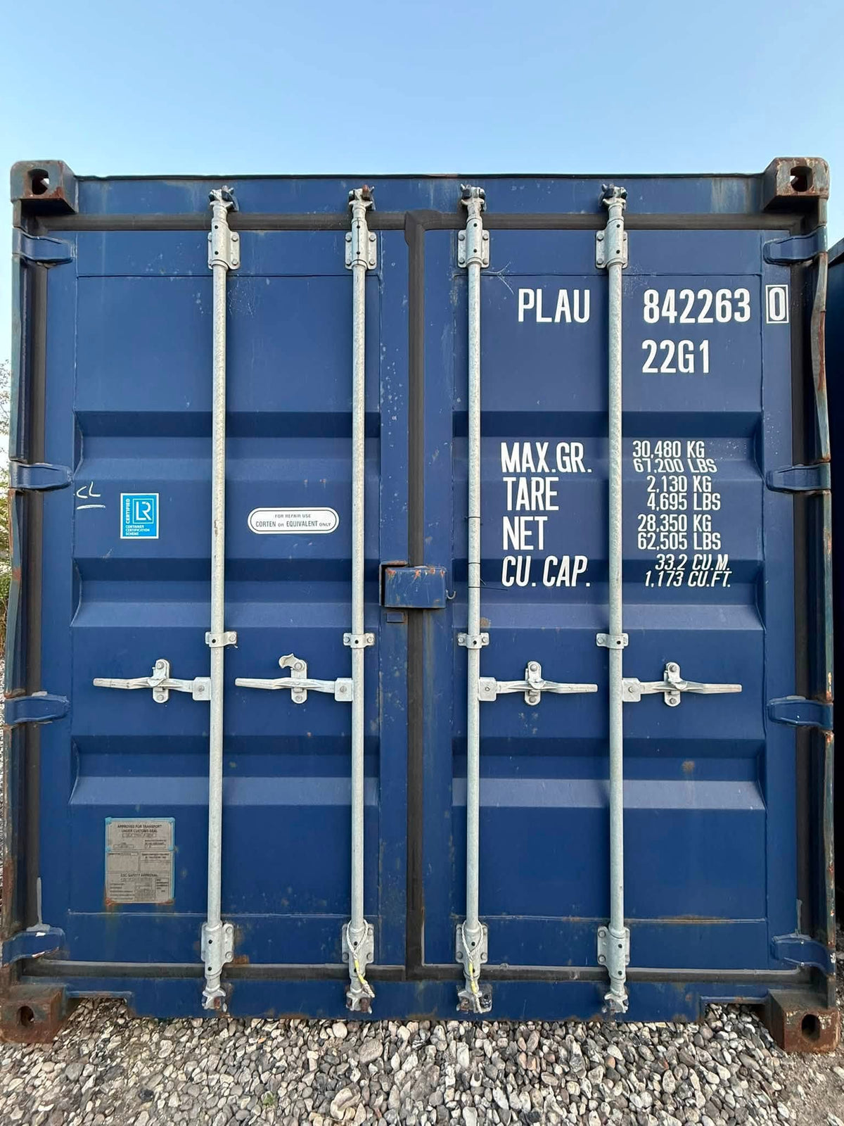 Brugt 20 fods container