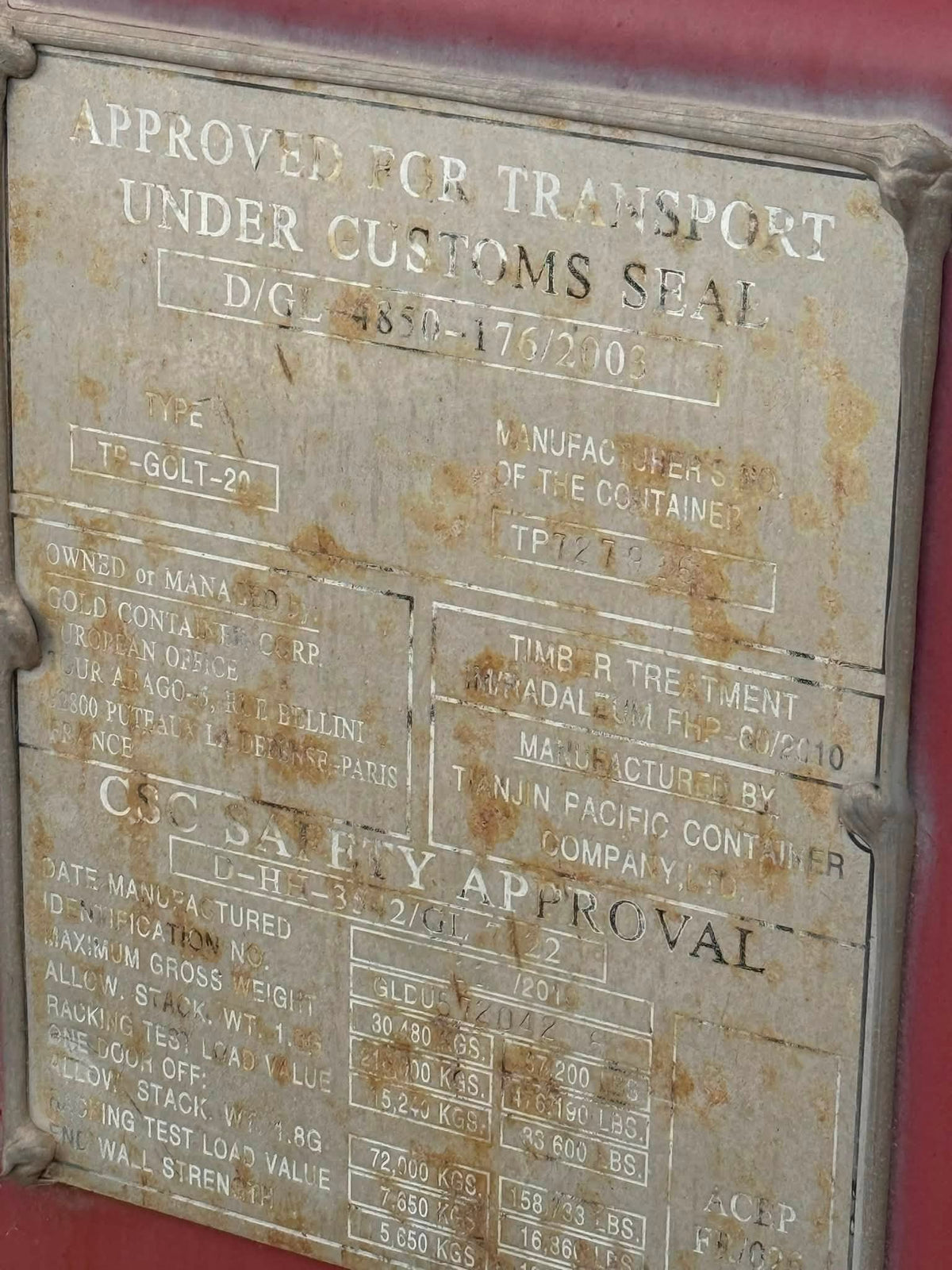 Sødygtig 20 fods container