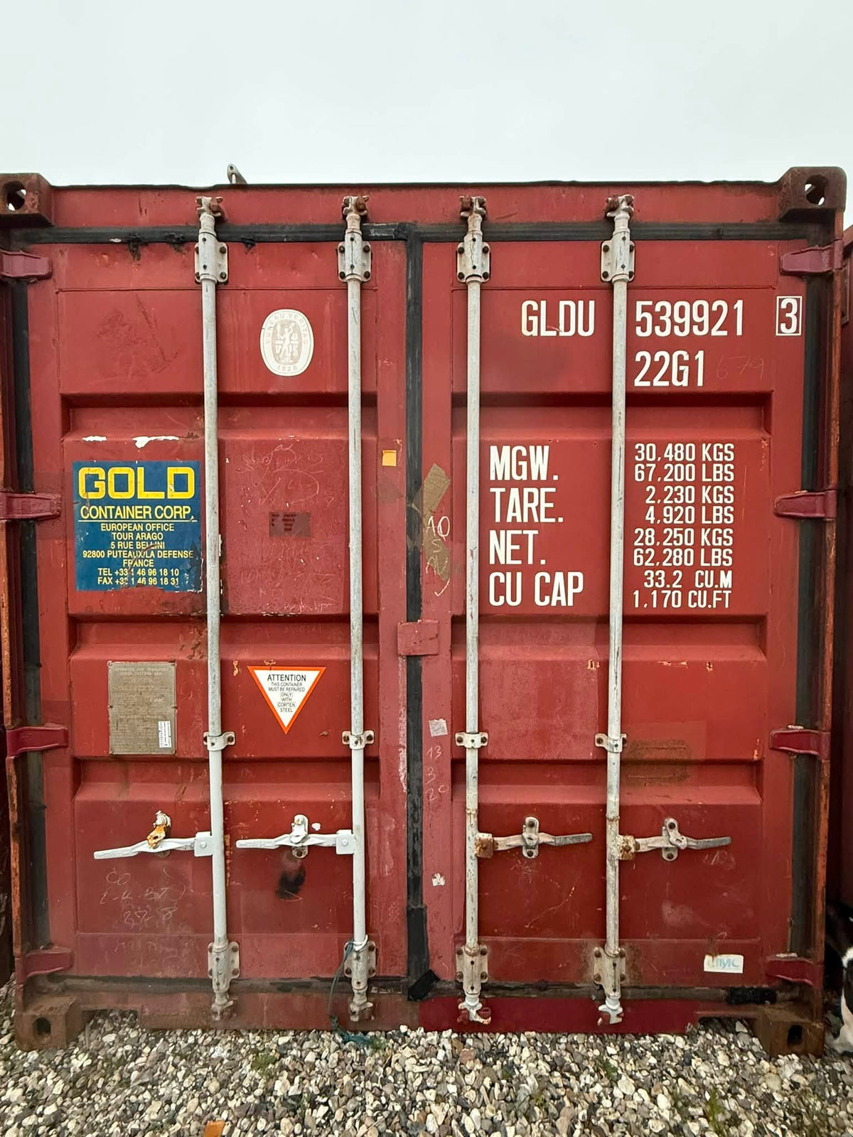 Sødygtig 20 fods container