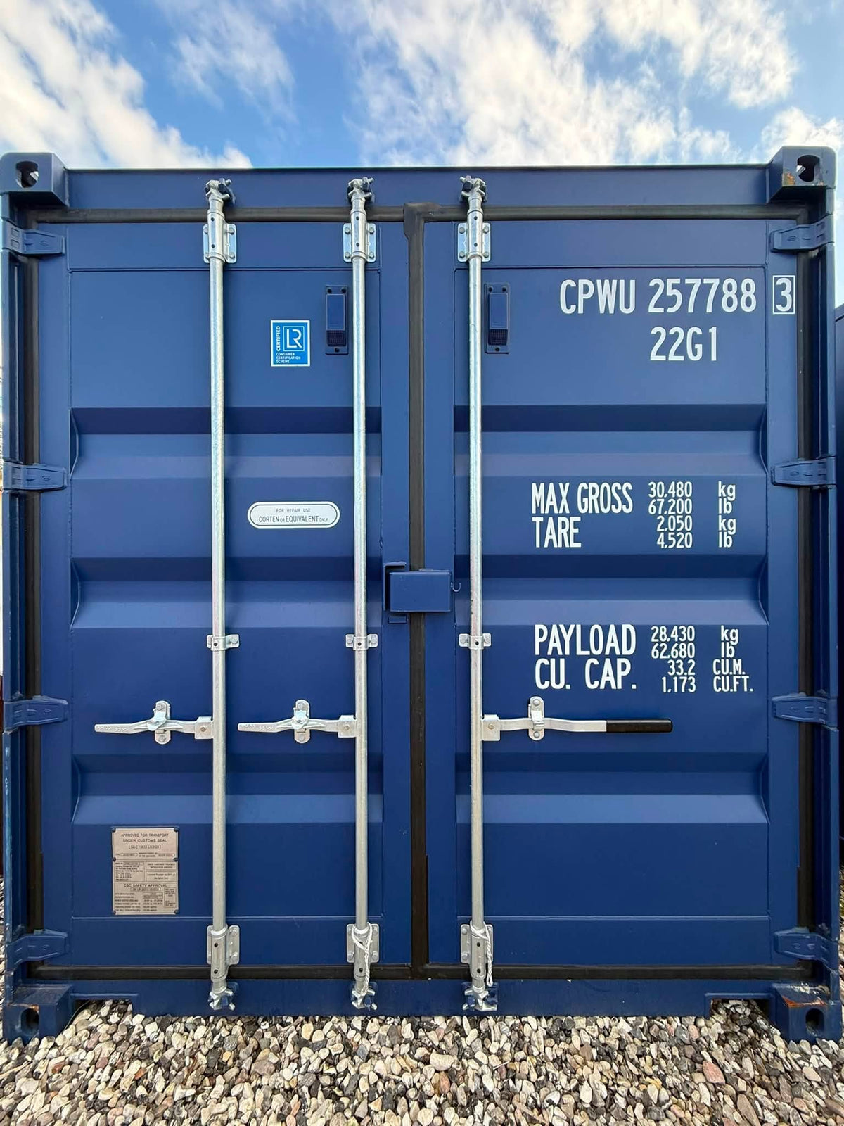 Isolerede 20 fods container