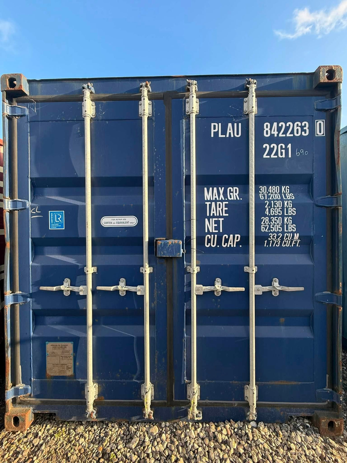 Isolerede 20 fods container
