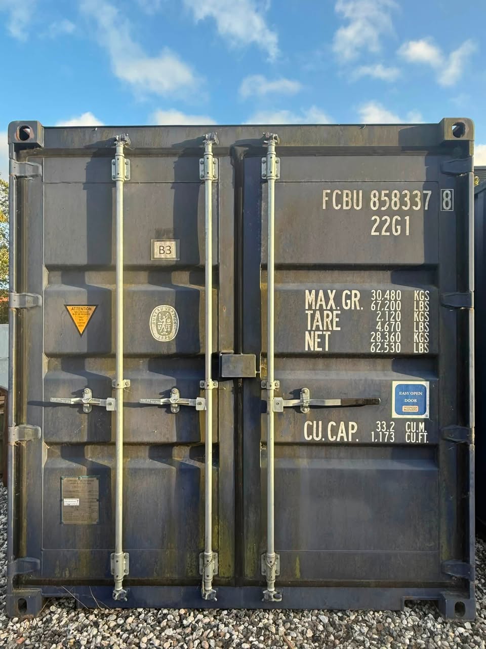 Sødygtig 20 fods container