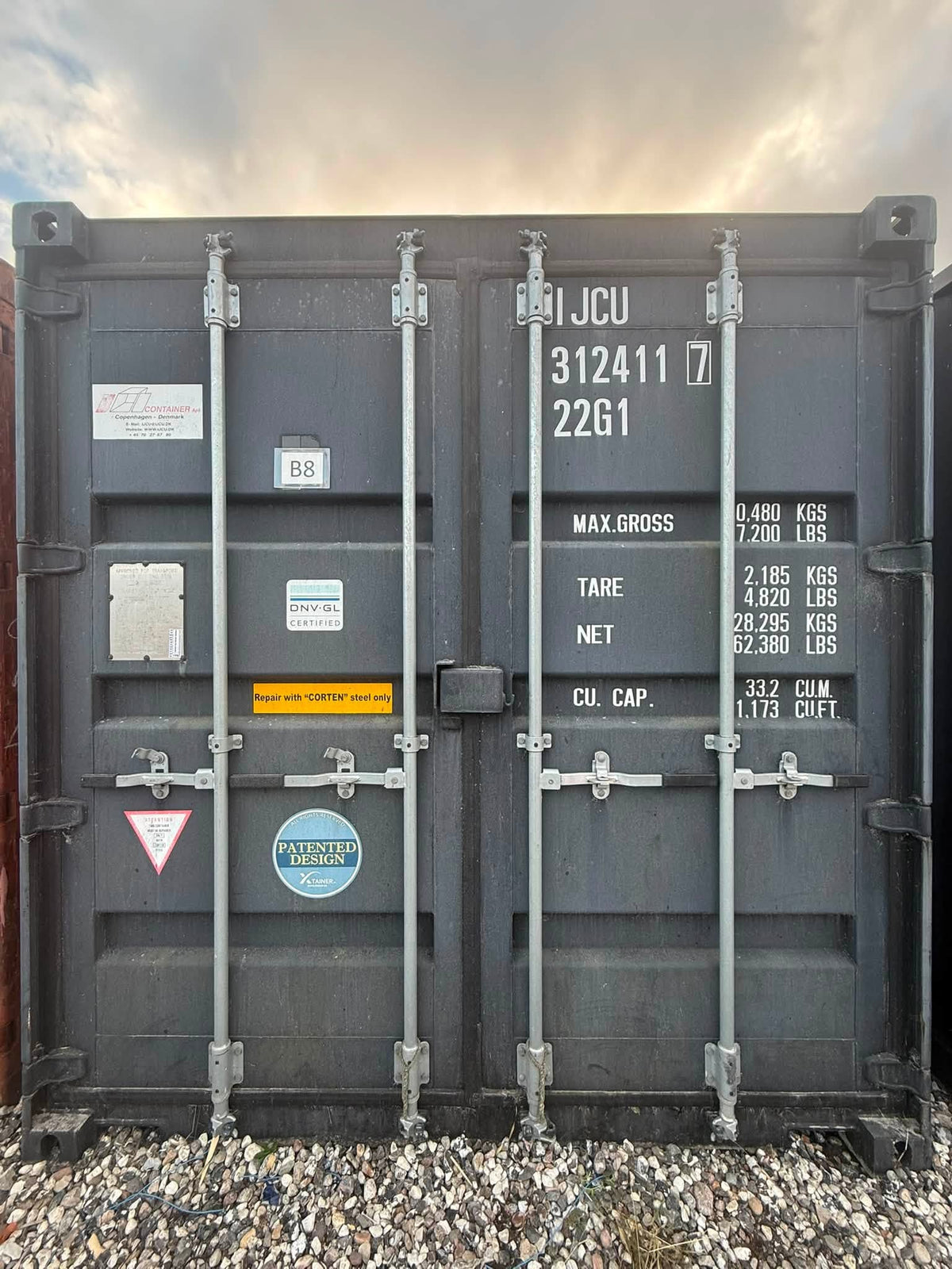 Sødygtig 20 fods container