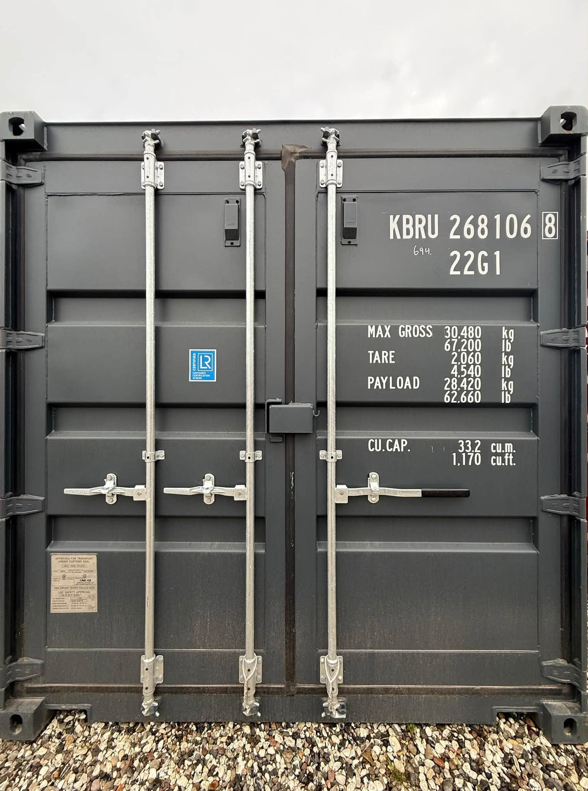 Fabriksny 20 fods RAL7016