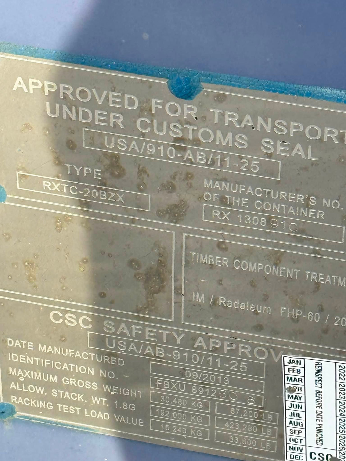 Sødygtig 20 fods container