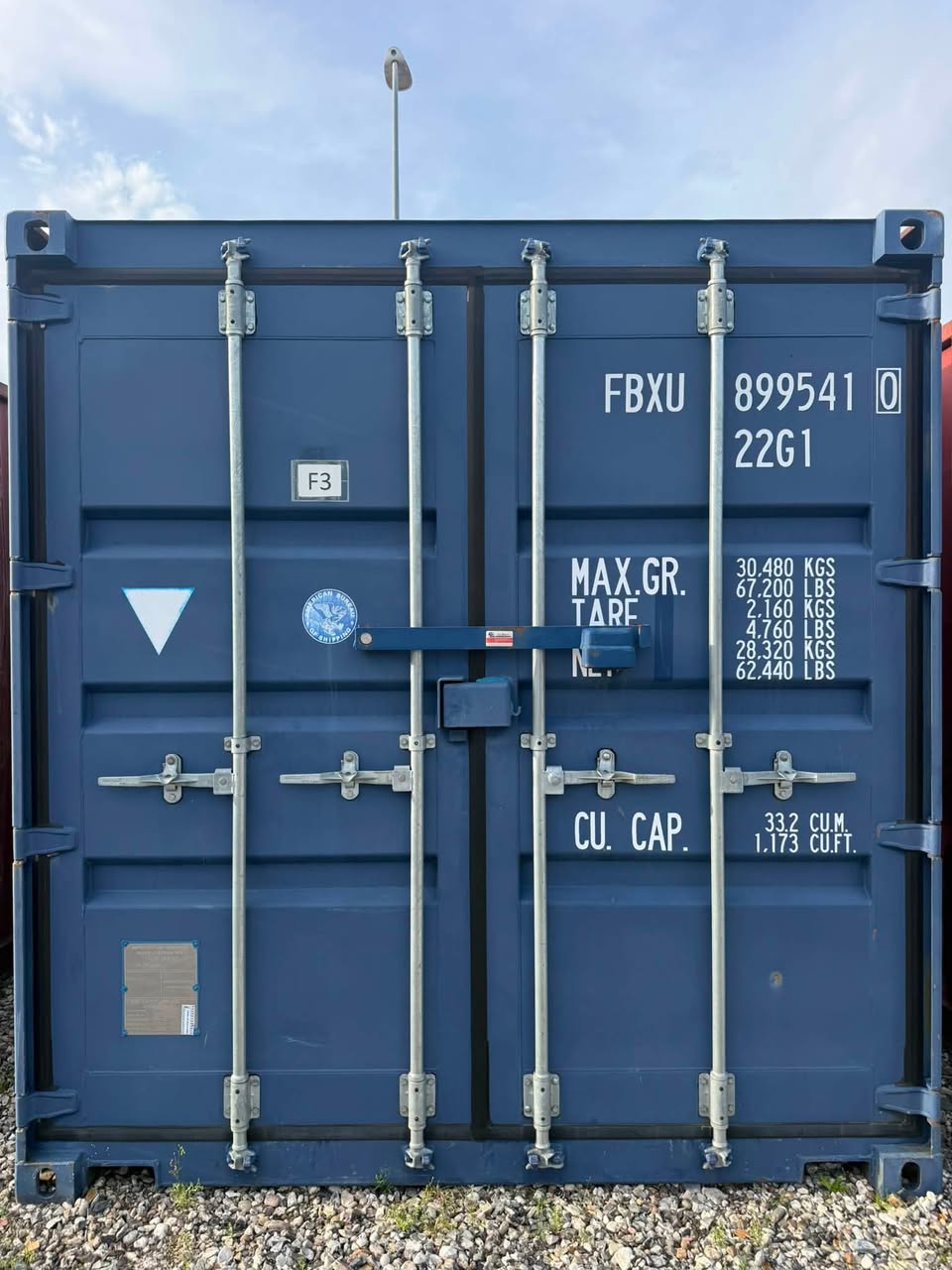 Sødygtig 20 fods container