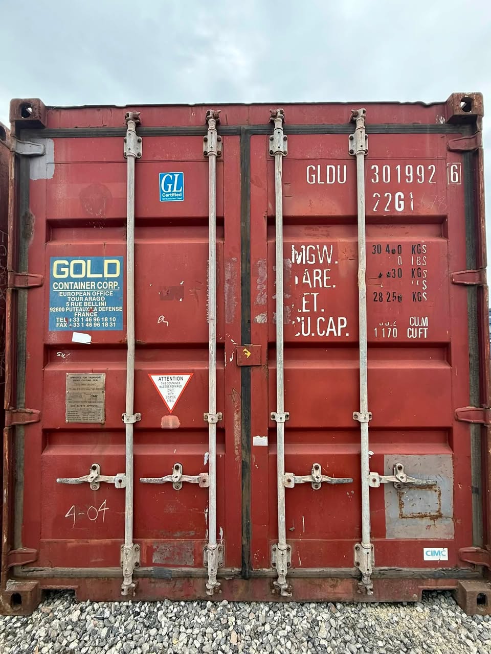 Isolerede 20 fods container