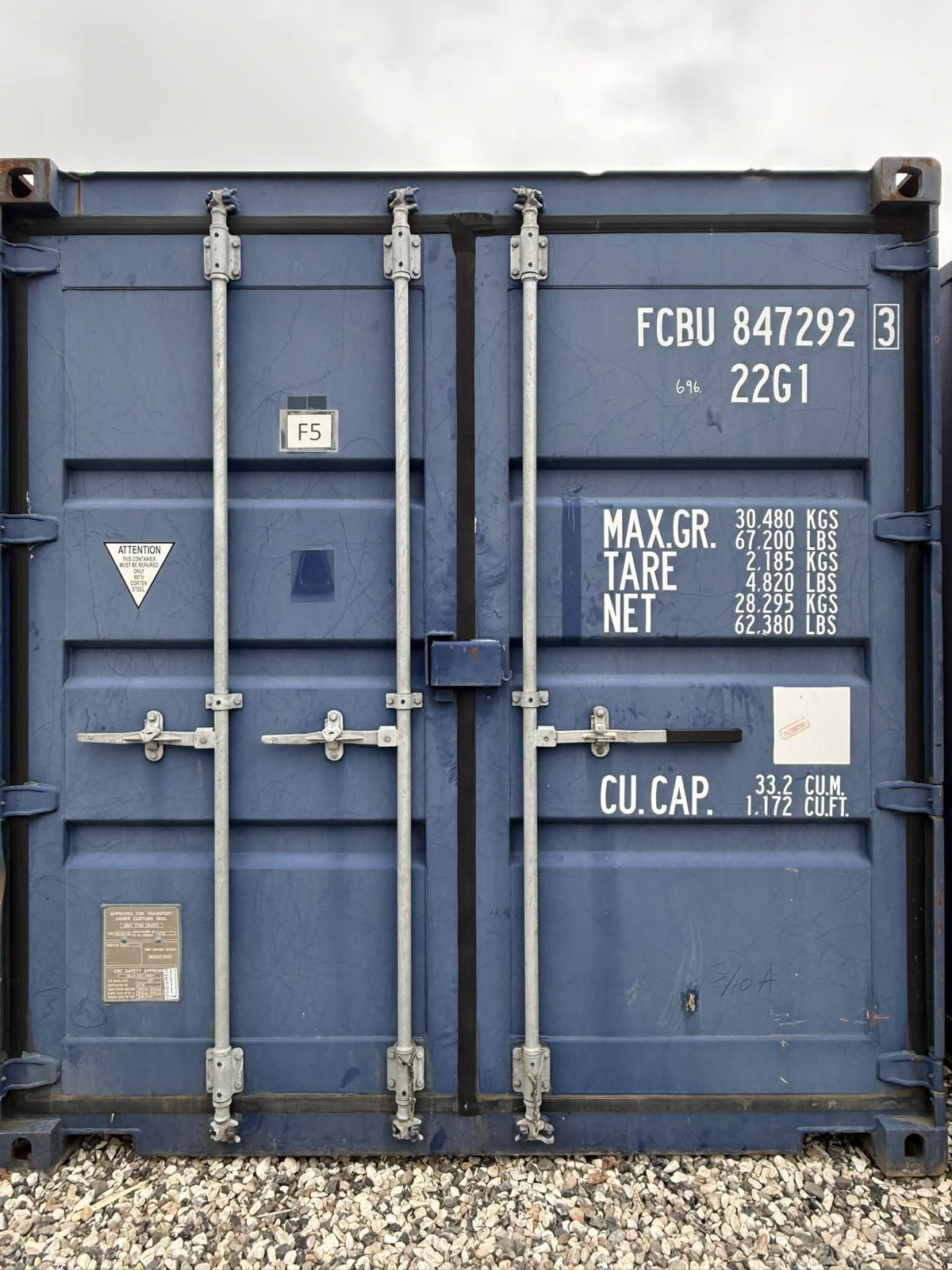 Isolerede 20 fods container