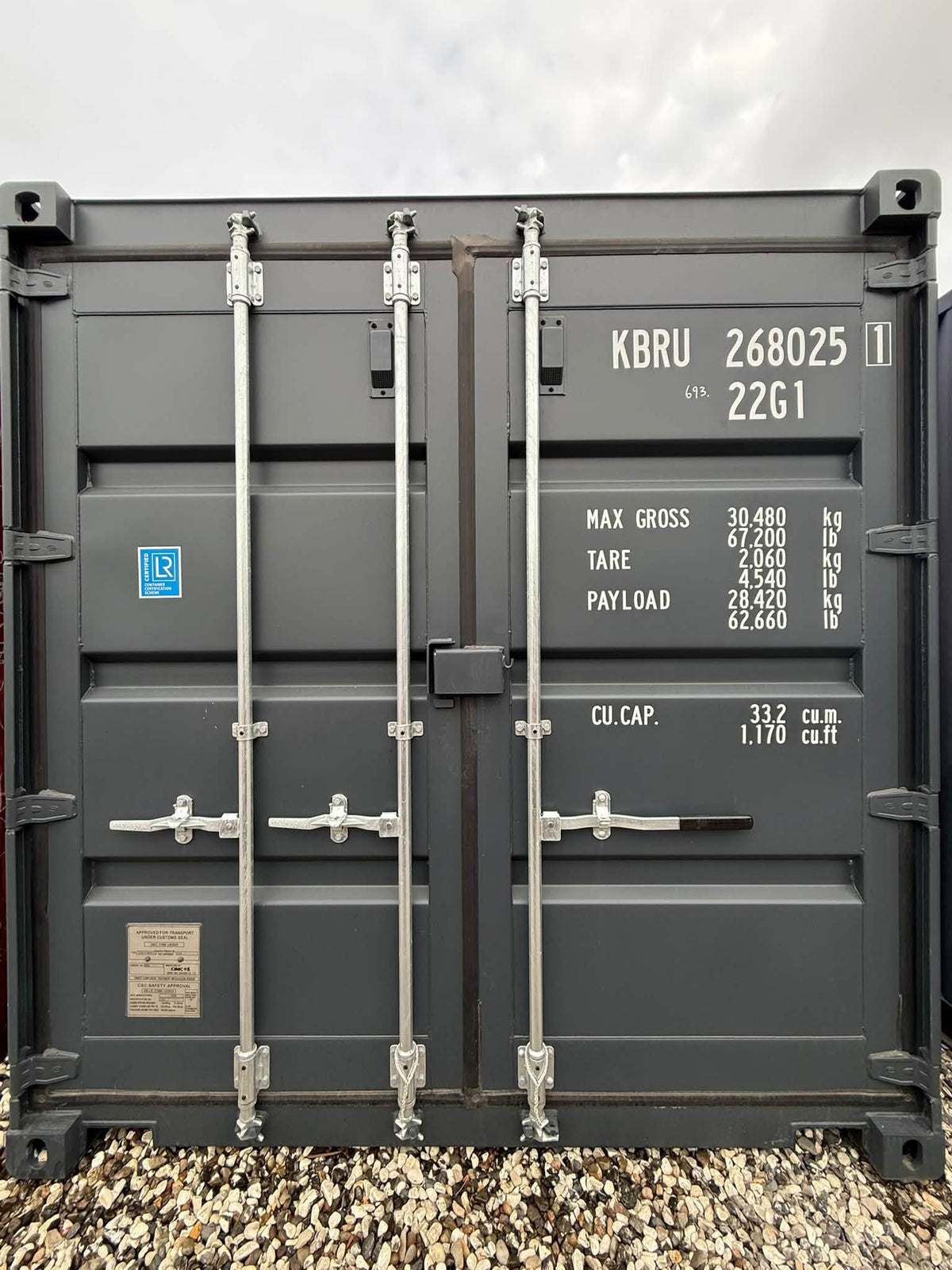 Fabriksny 20 fods RAL7016