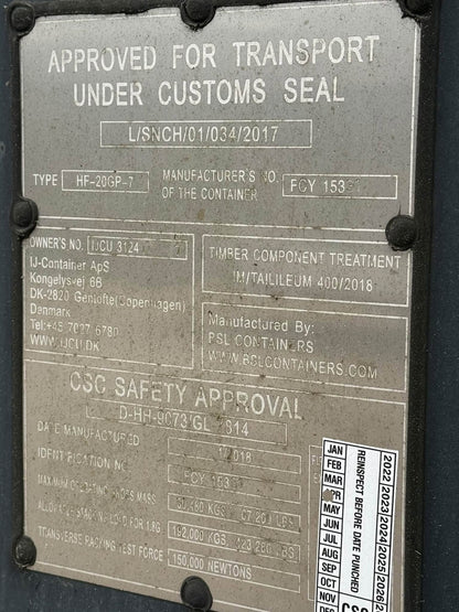 Sødygtig 20 fods container