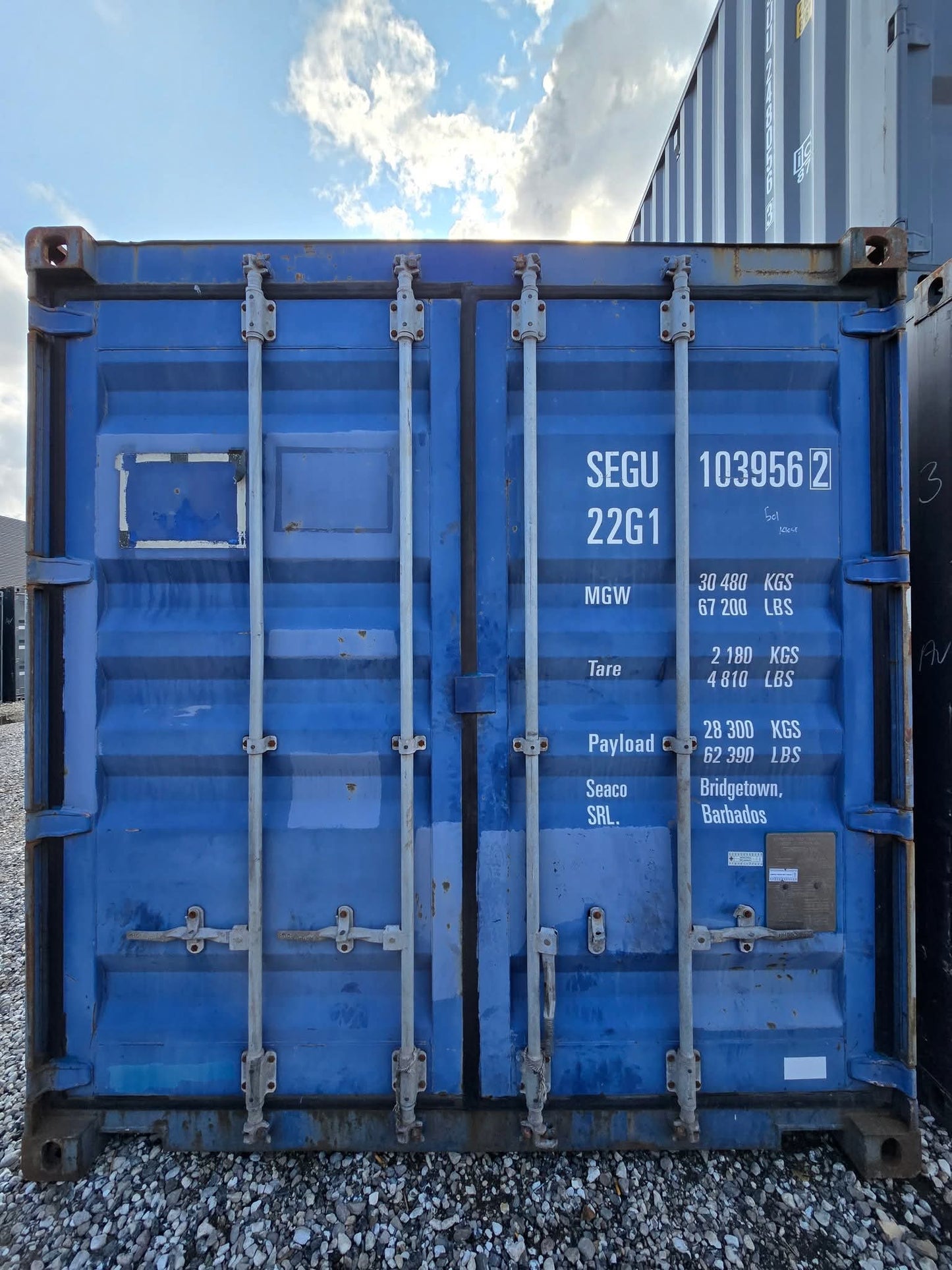 Sødygtig 20 fods container