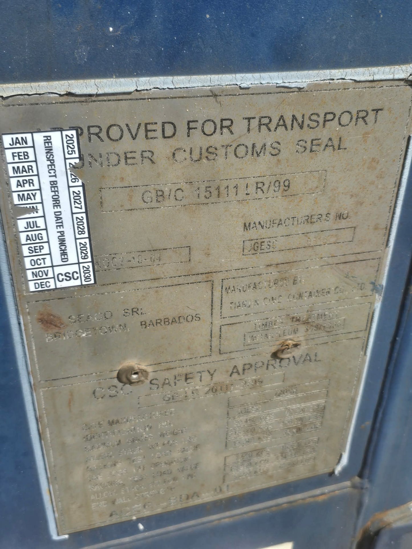 Sødygtig 20 fods container