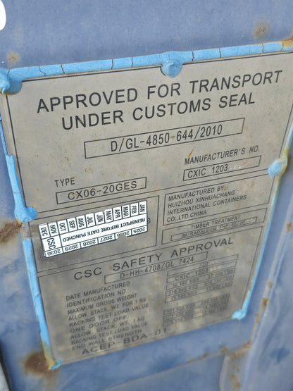 Sødygtig 20 fods container