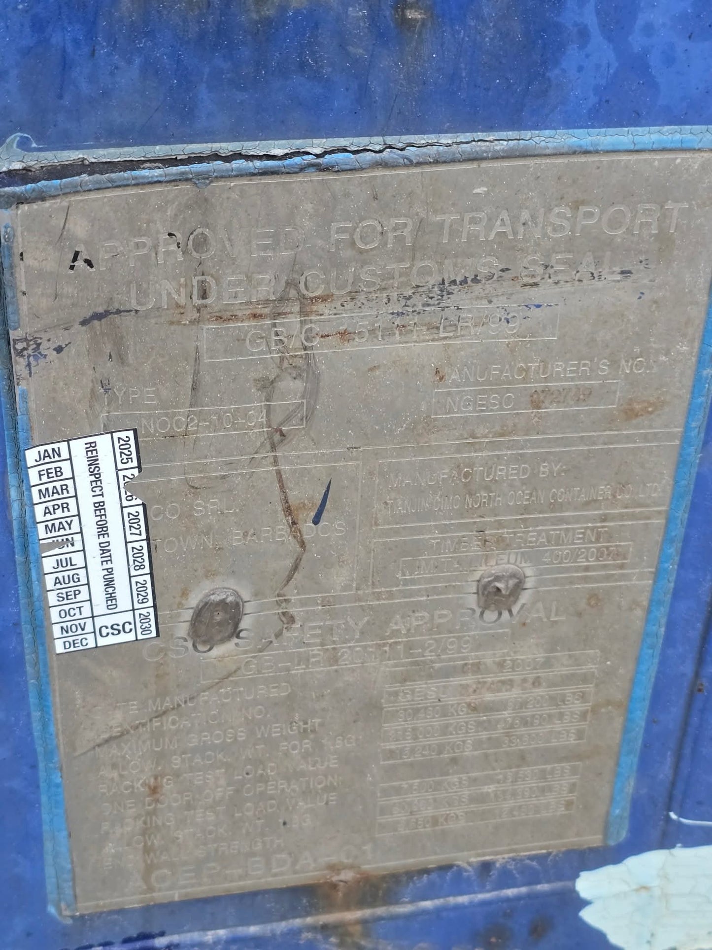 Sødygtig 20 fods container