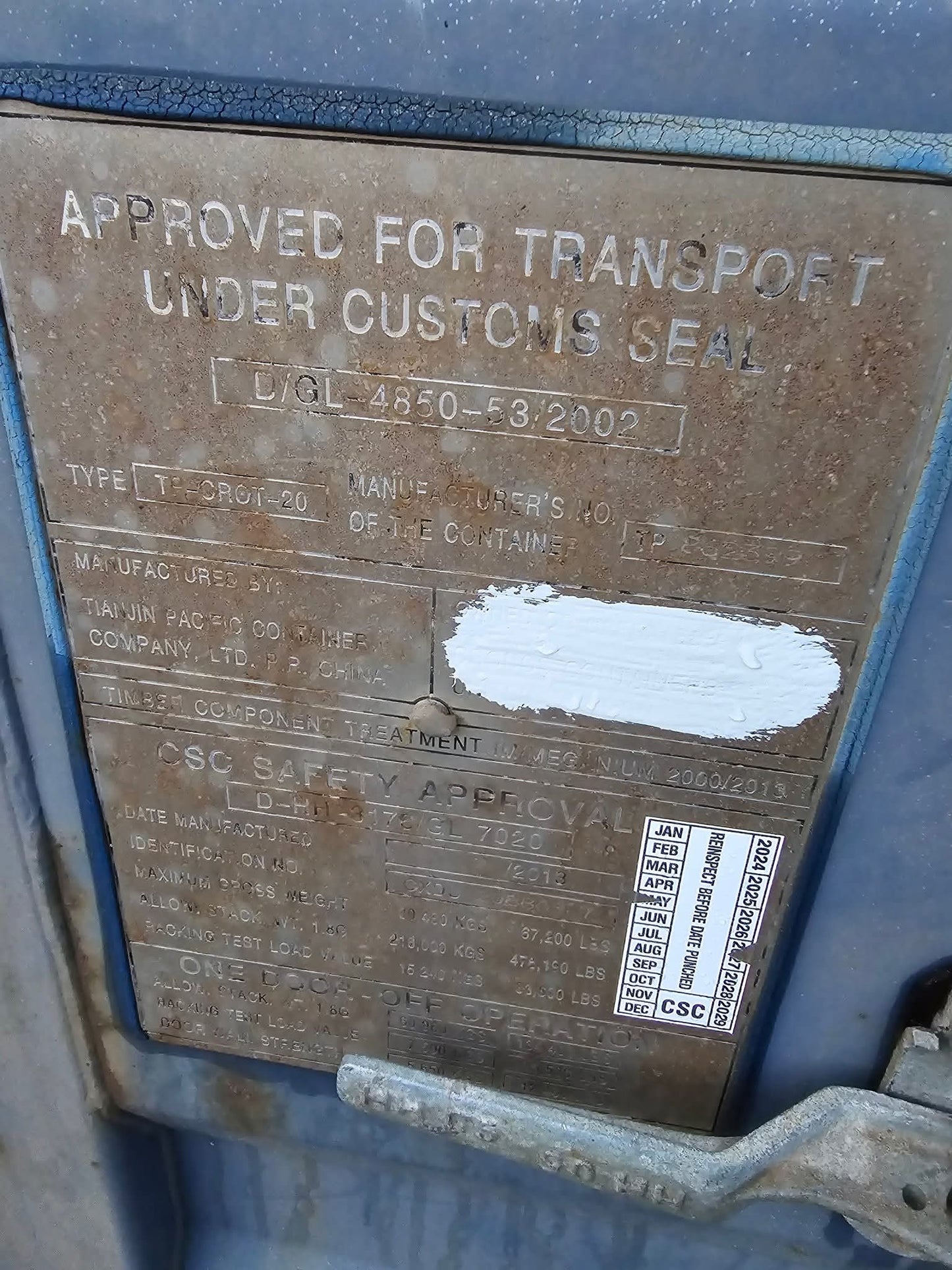Sødygtig 20 fods container