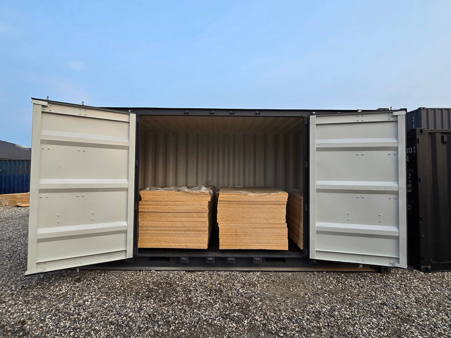 20 fods HC container med sideåbning