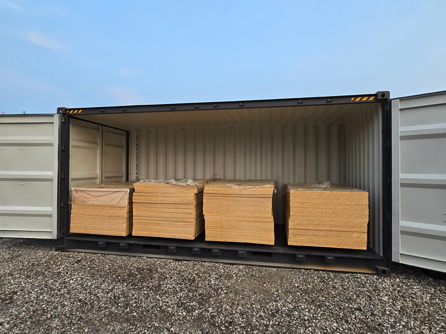 20 fods HC container med sideåbning