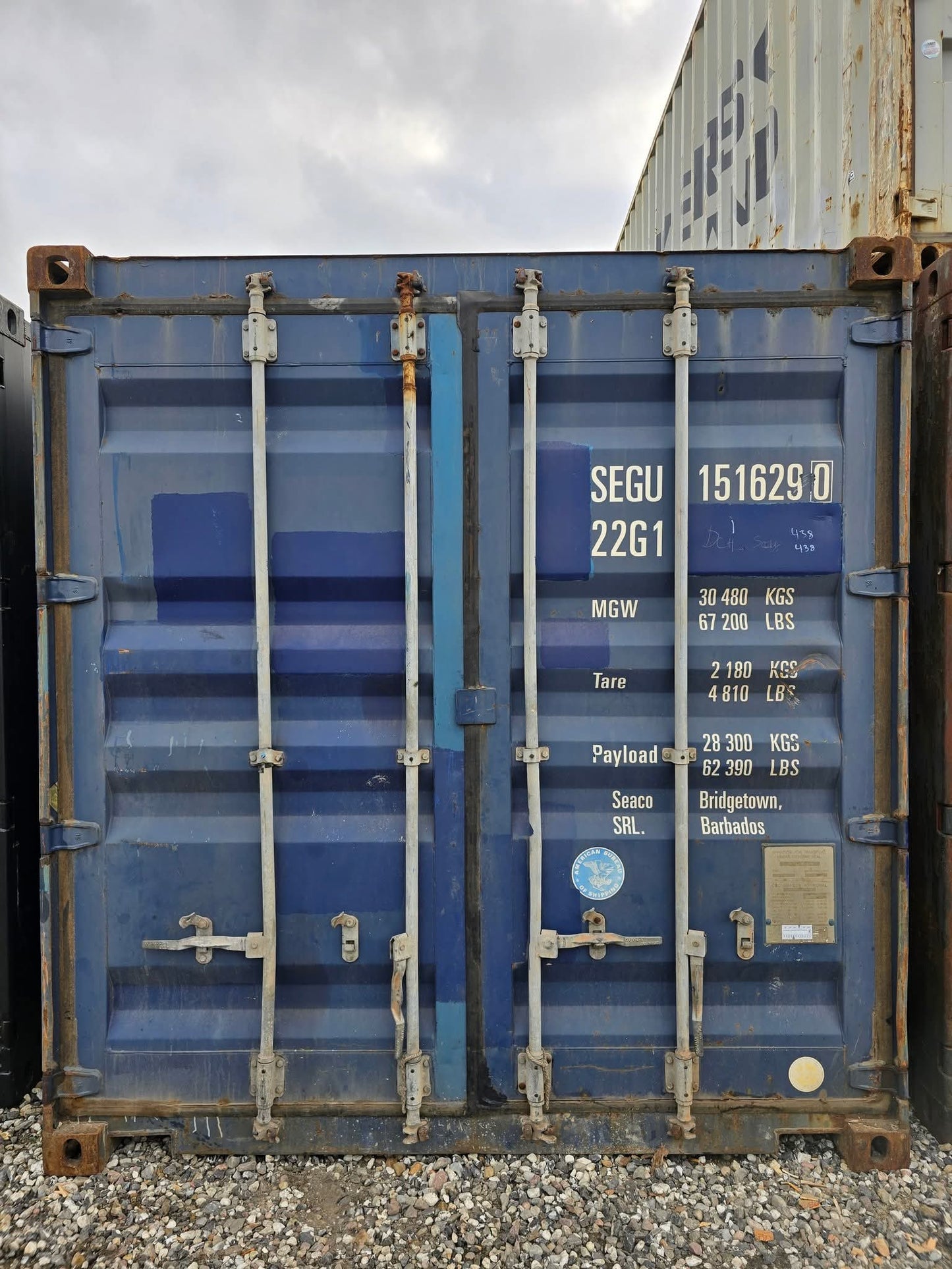 Isoleret 20 fods container