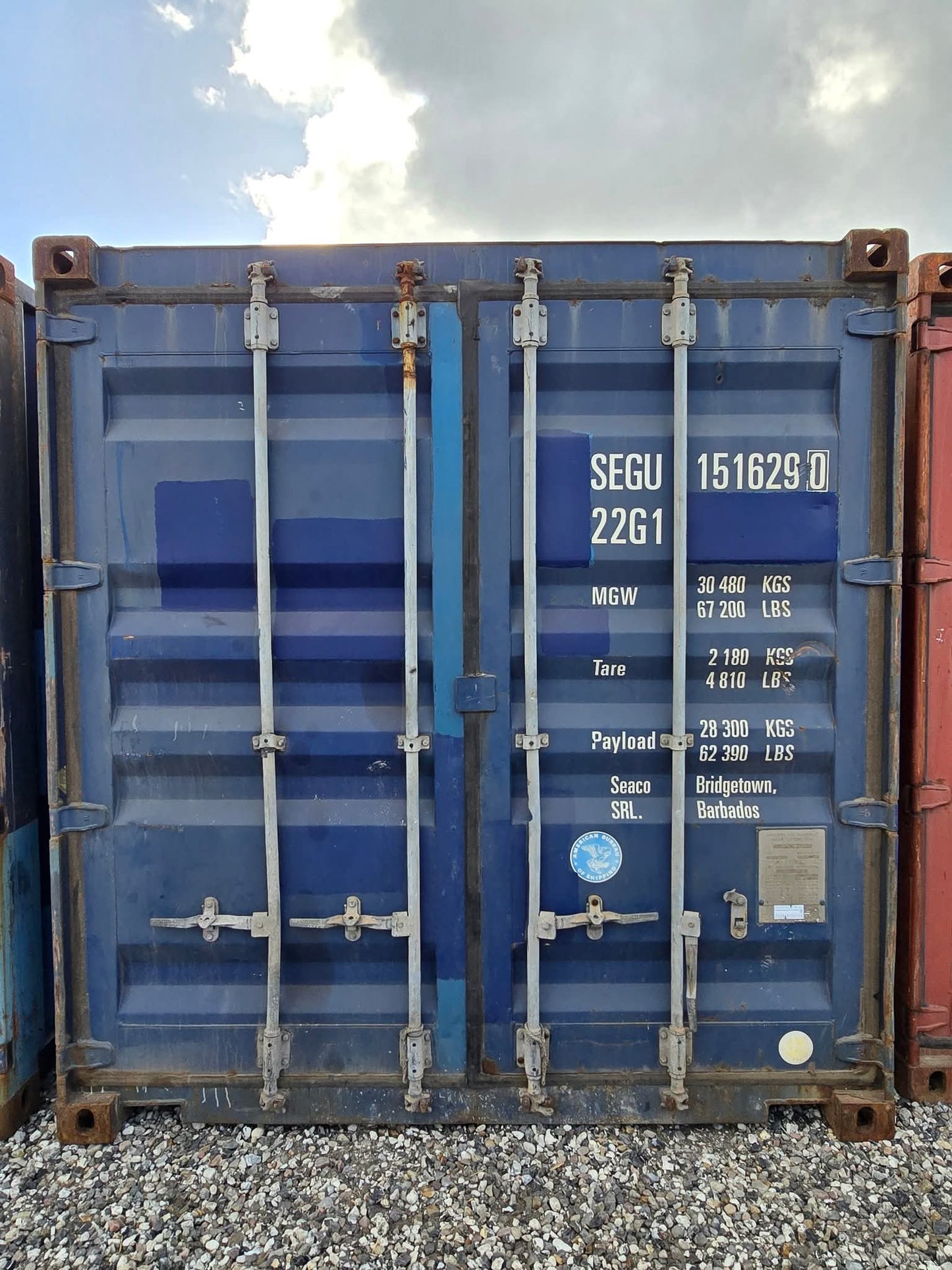Sødygtig 20 fods container