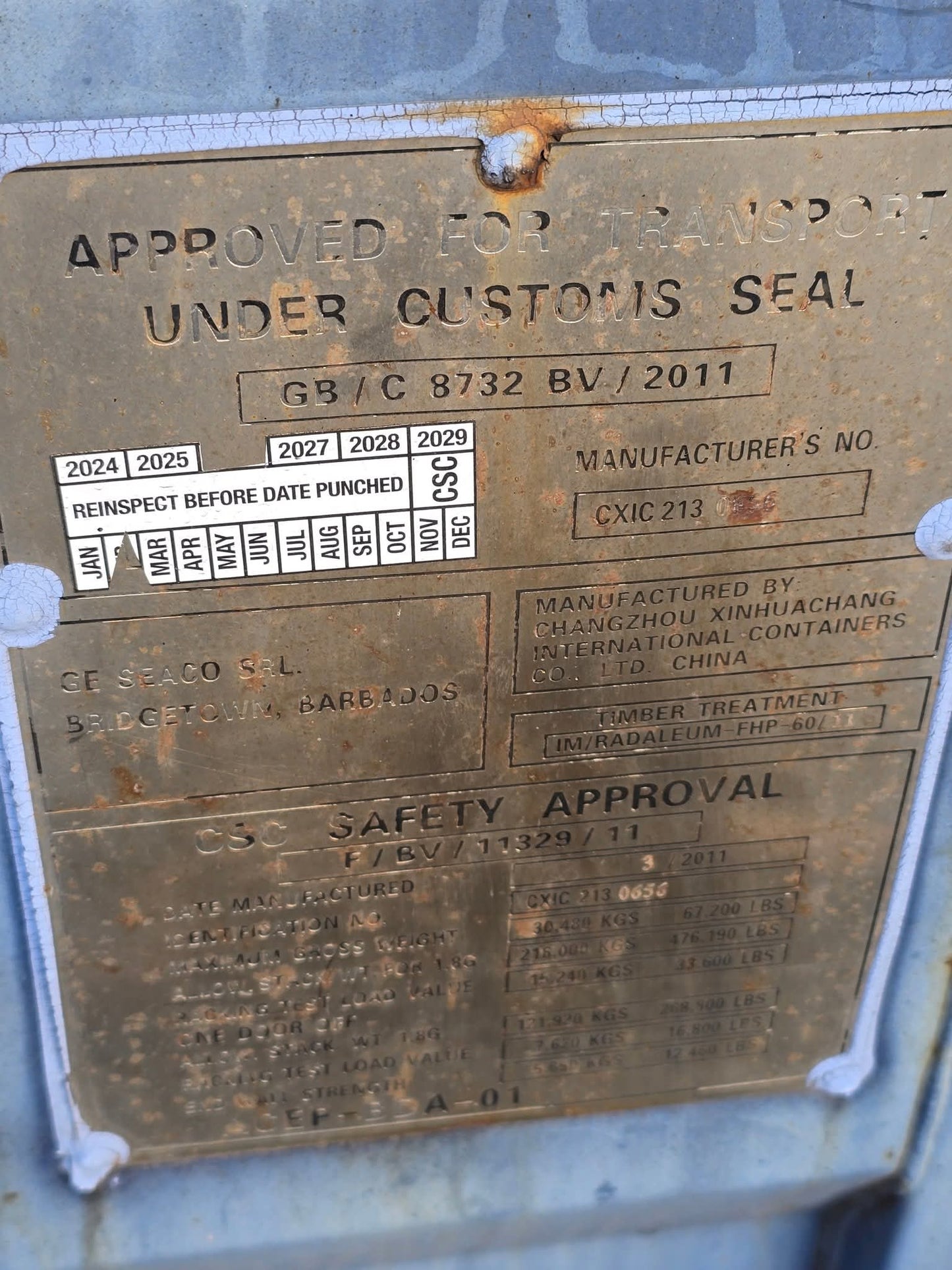 Sødygtig 20 fods container