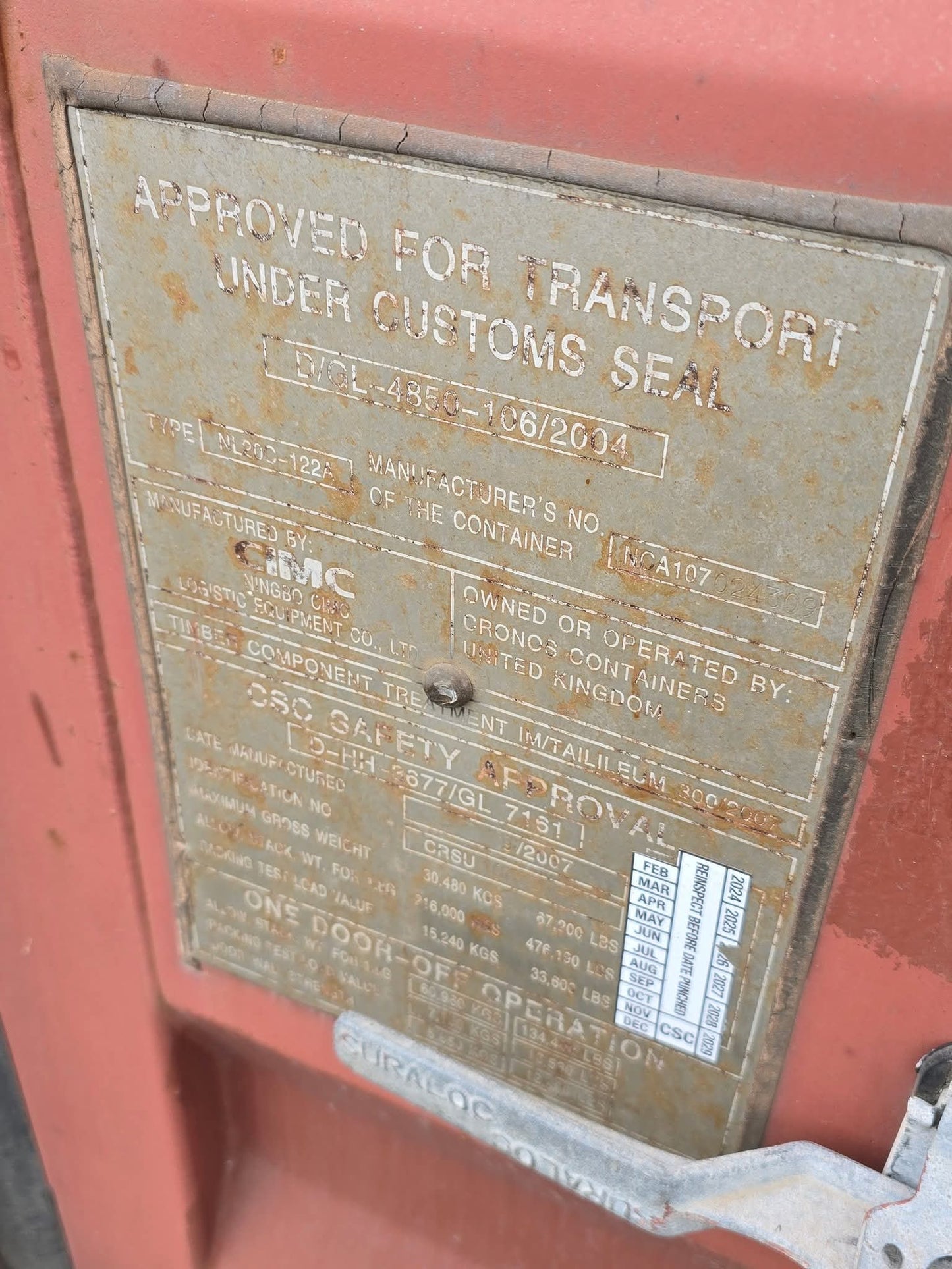 Sødygtig 20 fods container