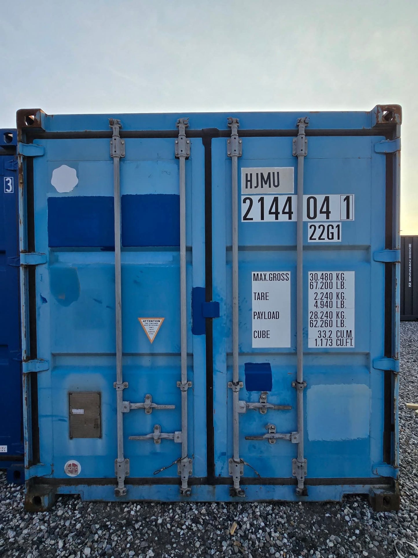 Sødygtig 20 fods container