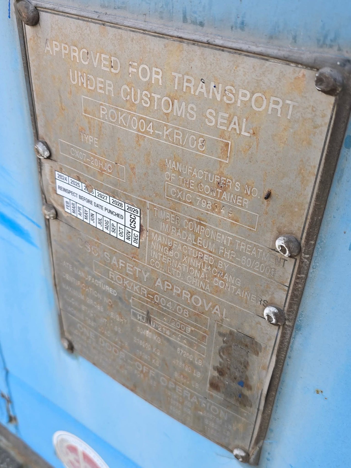 Sødygtig 20 fods container