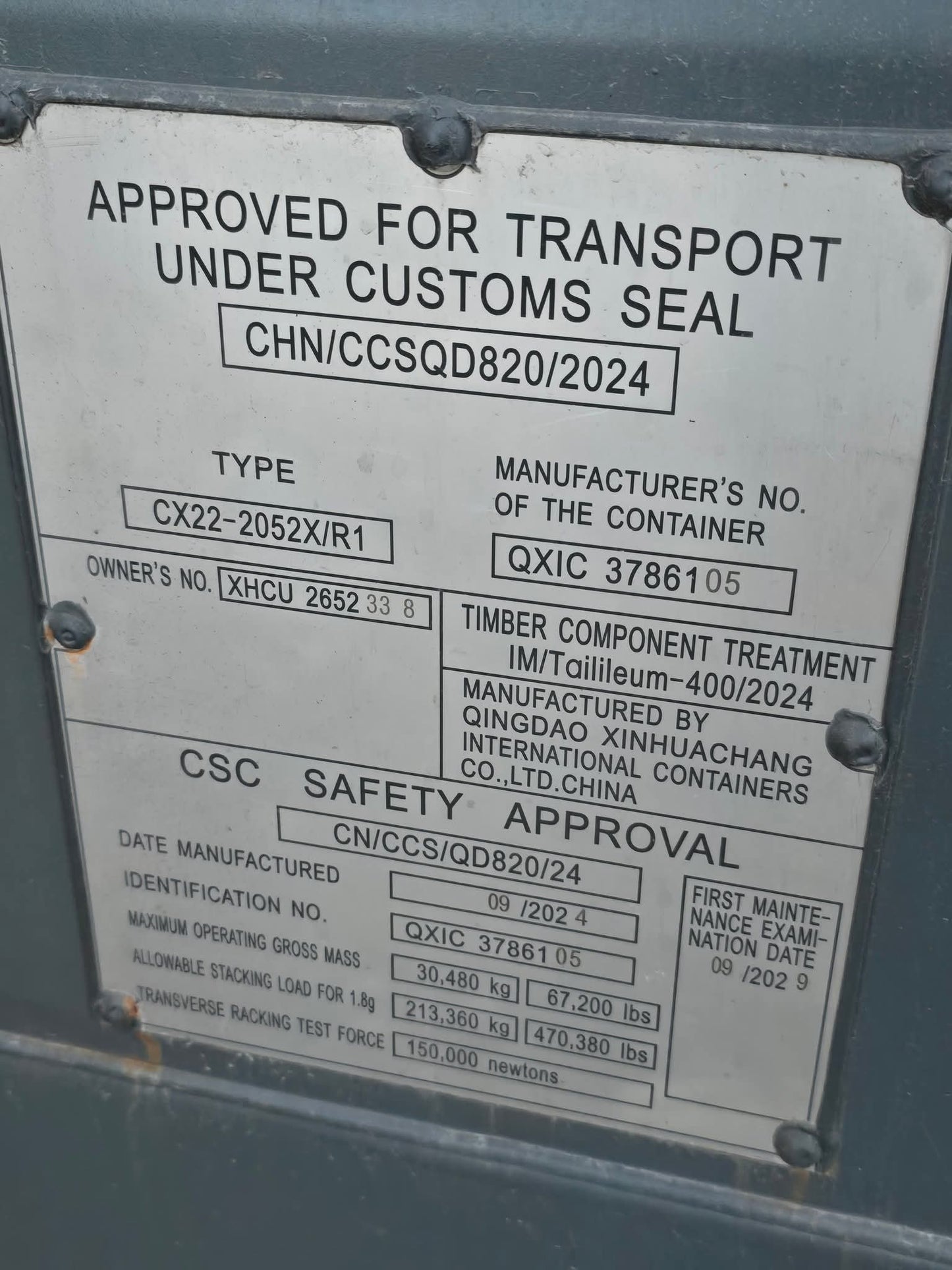 Ny 20 fods container