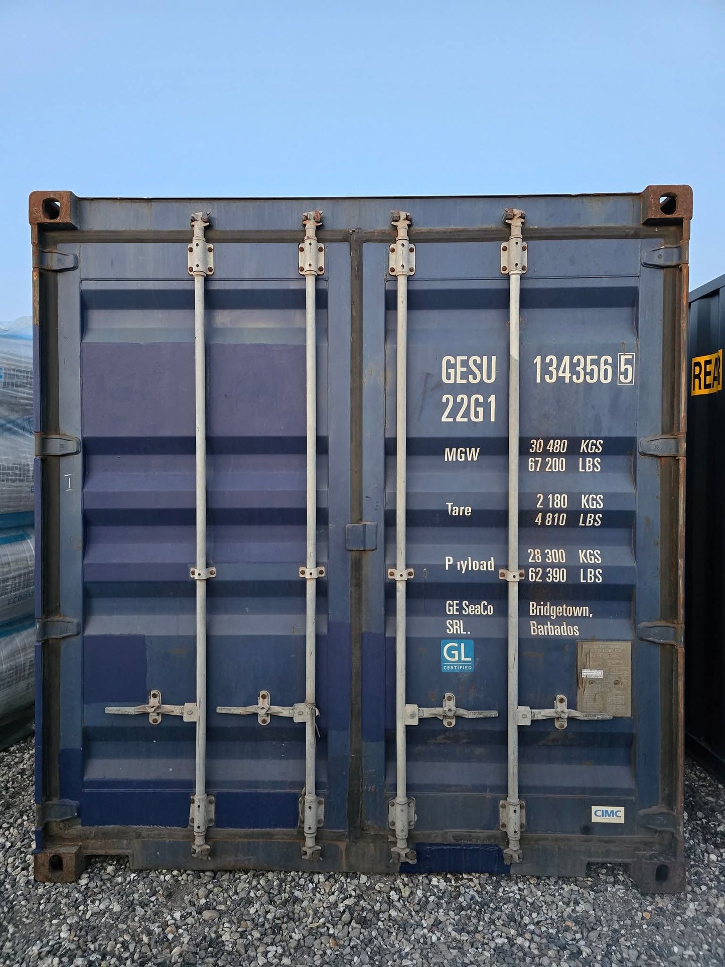 Sødygtig 20 fods container