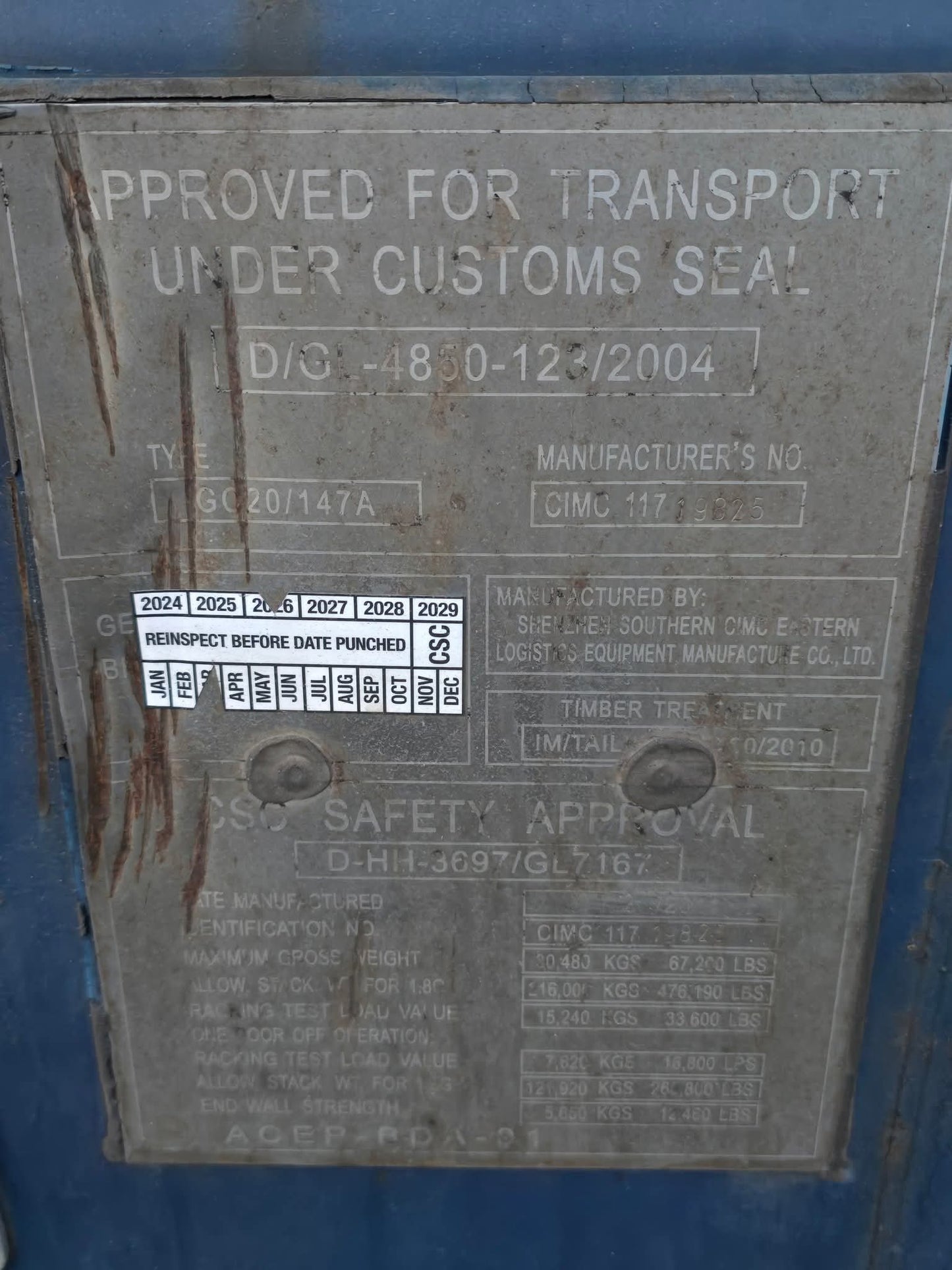 Sødygtig 20 fods container