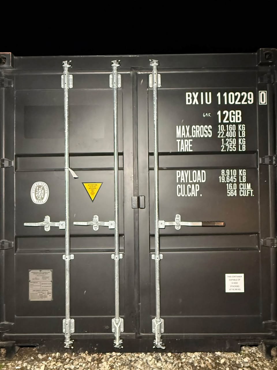 Isolerede 10 fods container
