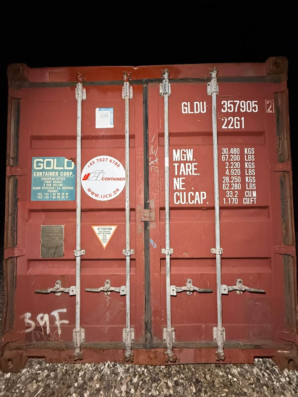 Isolerede 20 fods container