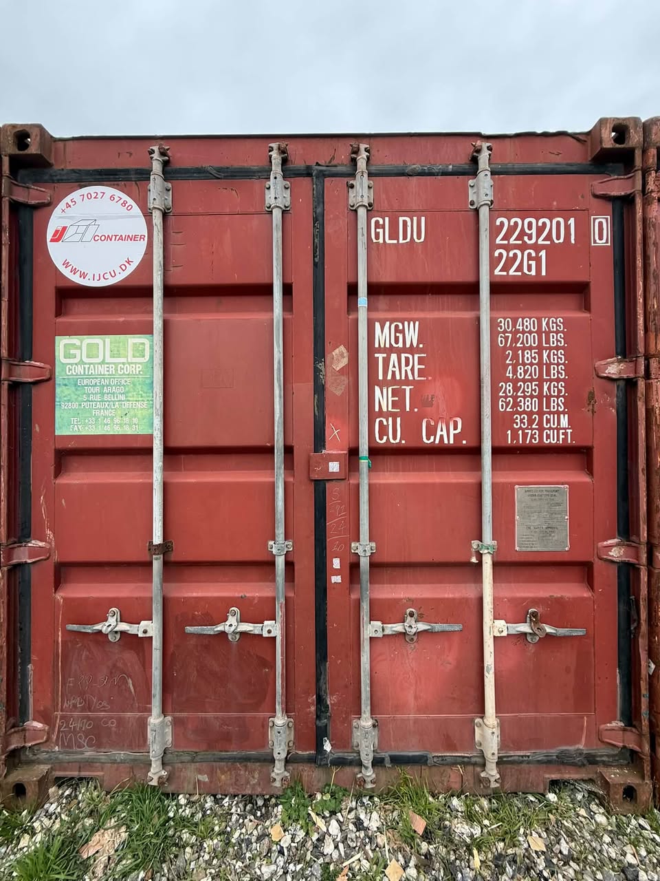 Isolerede 20 fods container